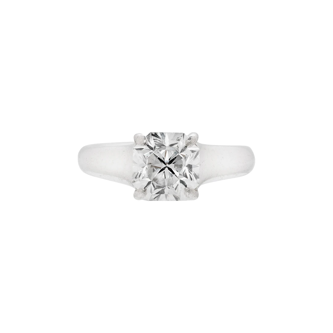 Platinum and 2.28ct Lucida Cut Diamond Engagement Ring