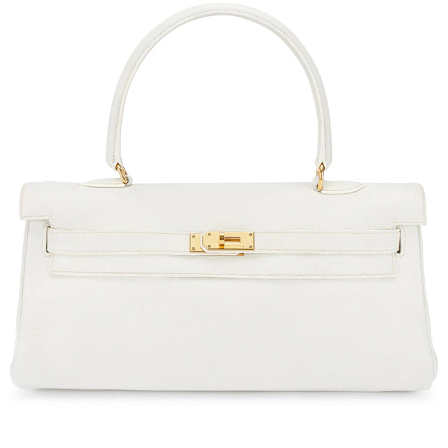 White Clemence JPG Shoulder Kelly 42 Palladium Hardware, 2009