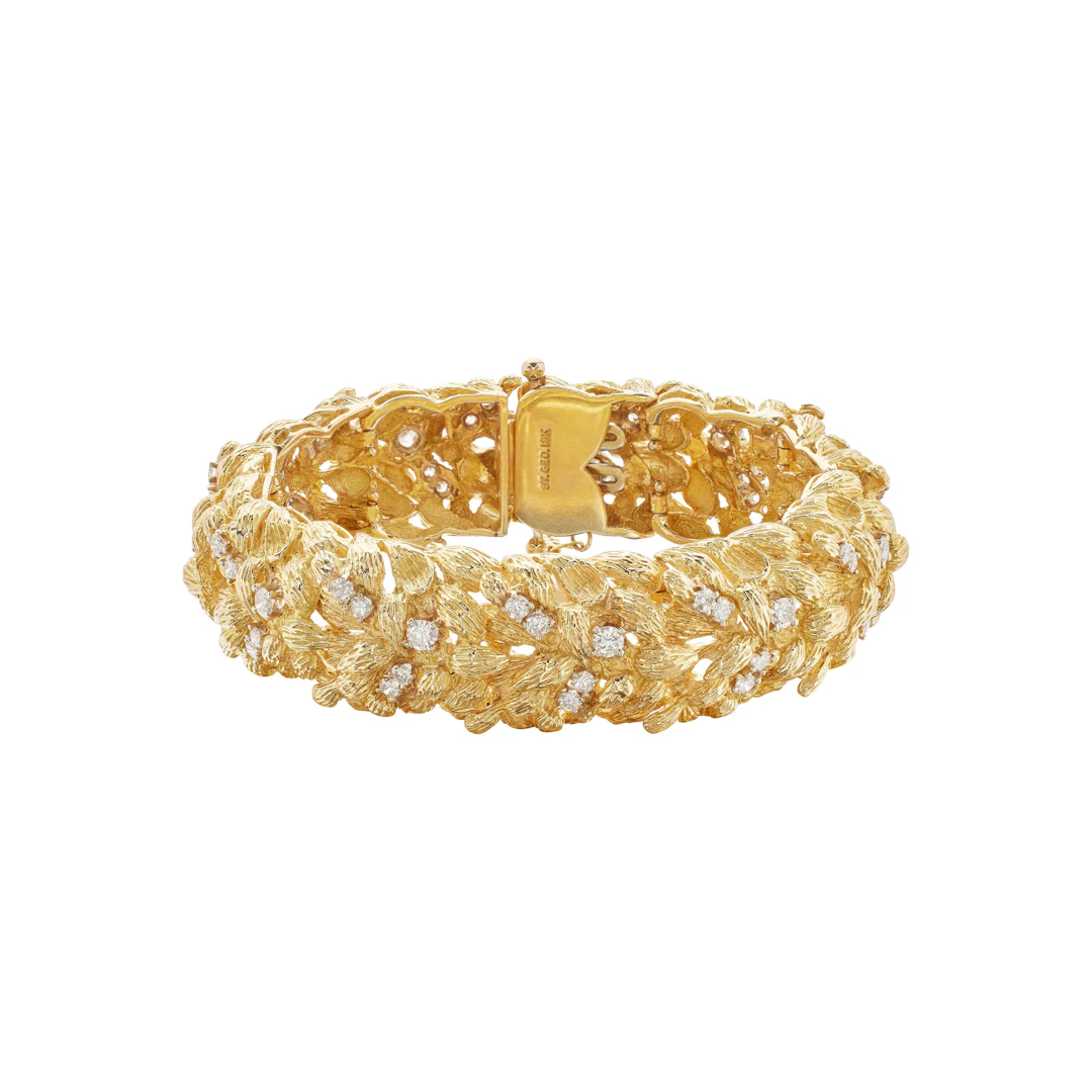 Vintage Gold and Diamond Bracelet