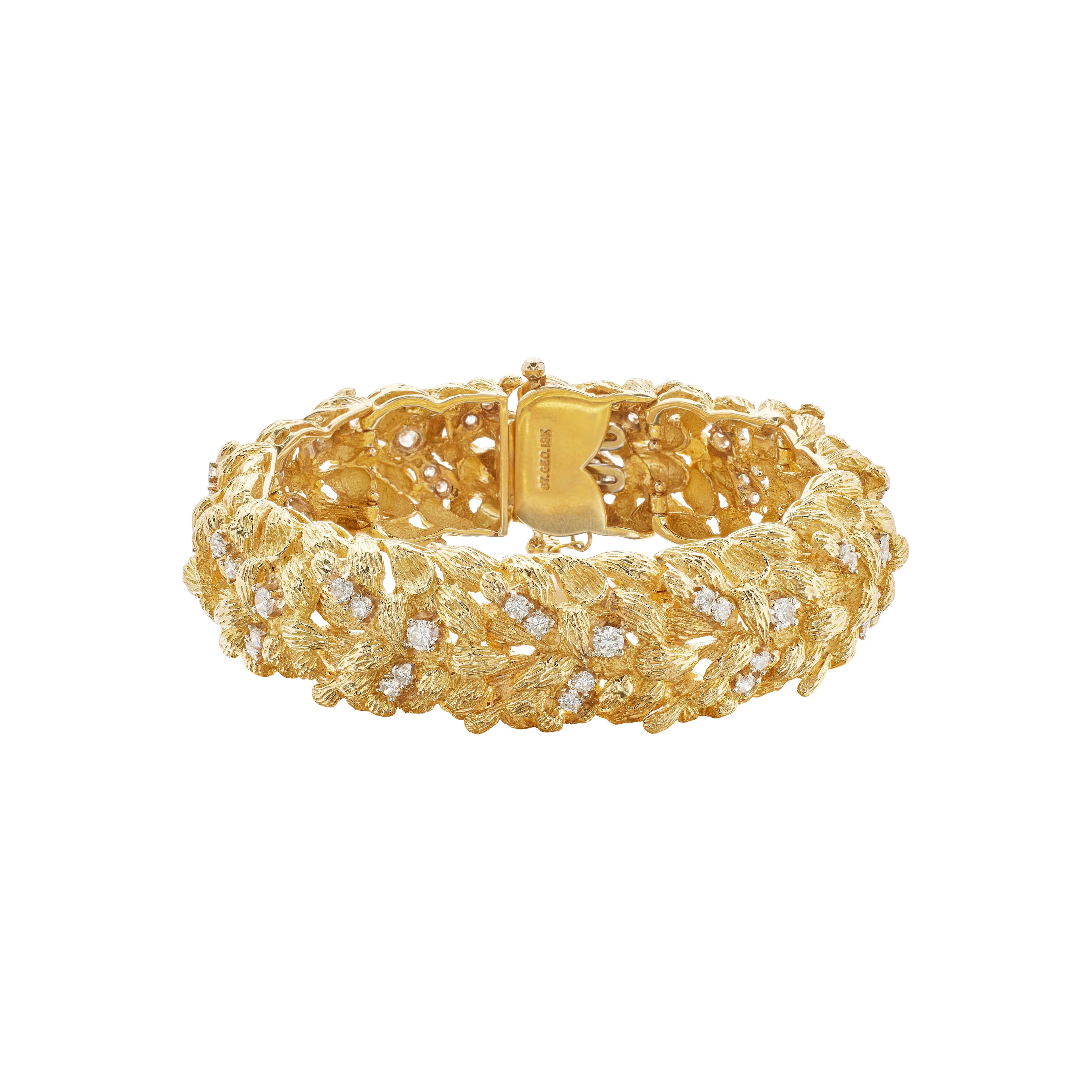 Vintage Gold and Diamond Bracelet