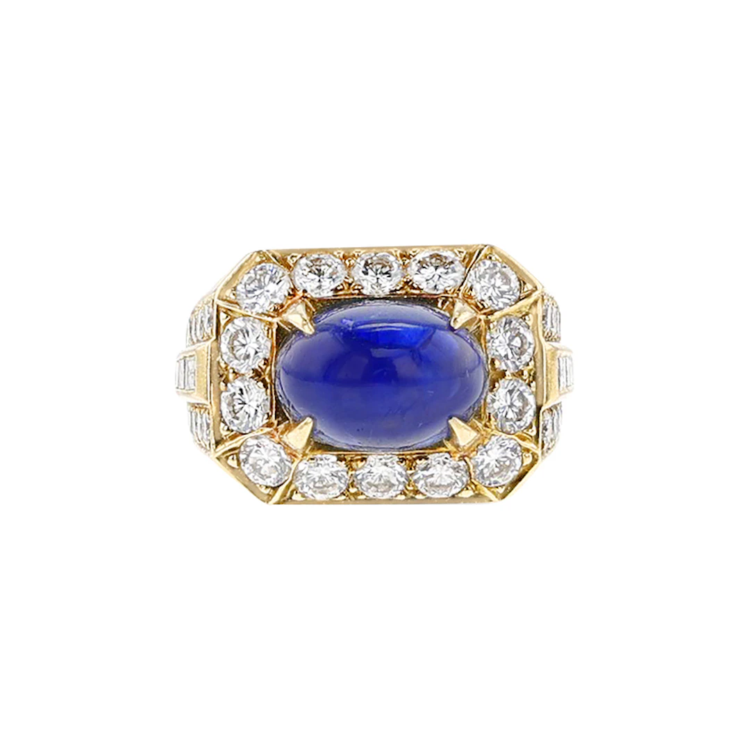 Gold, Sapphire and Diamond Ring