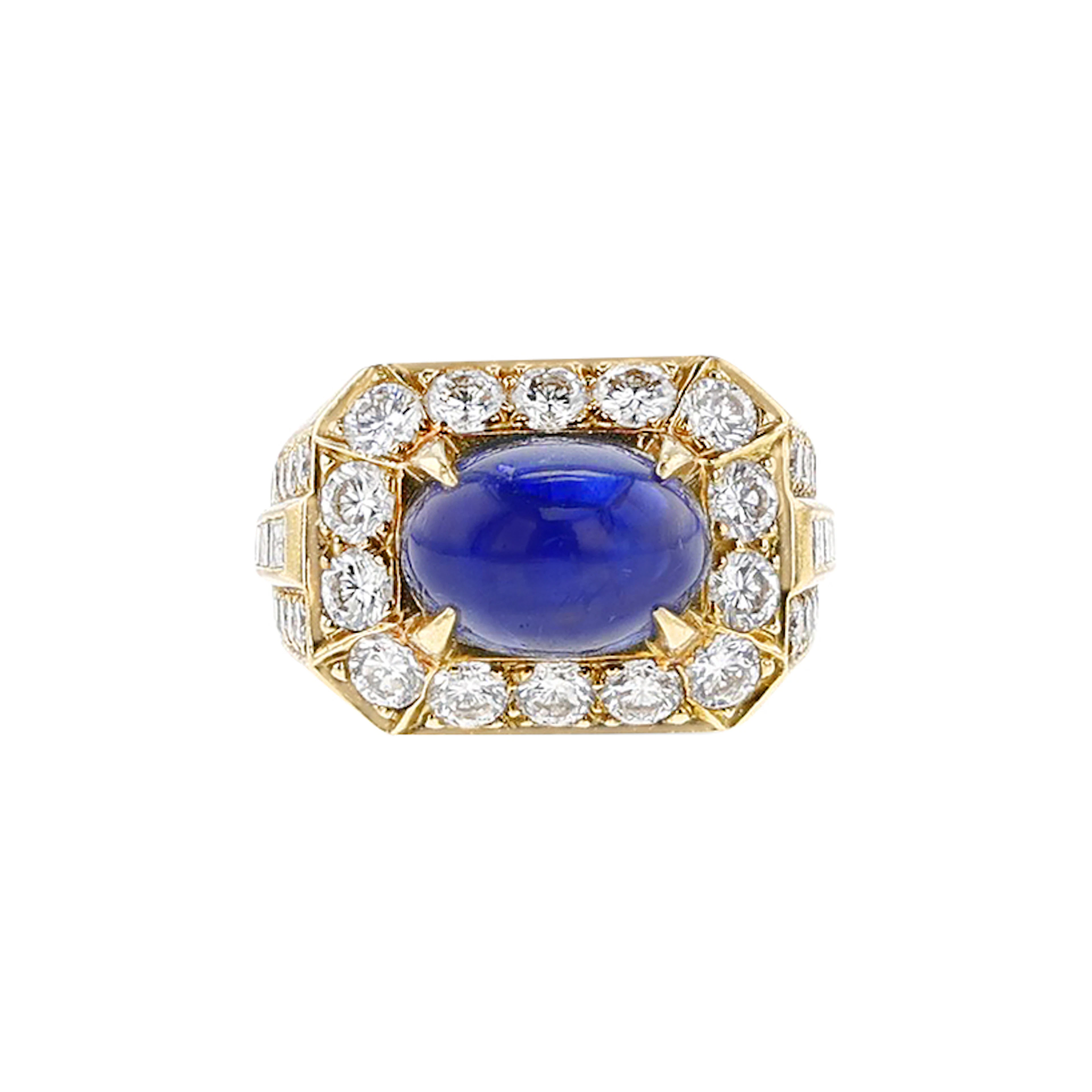 Gold, Sapphire and Diamond Ring
