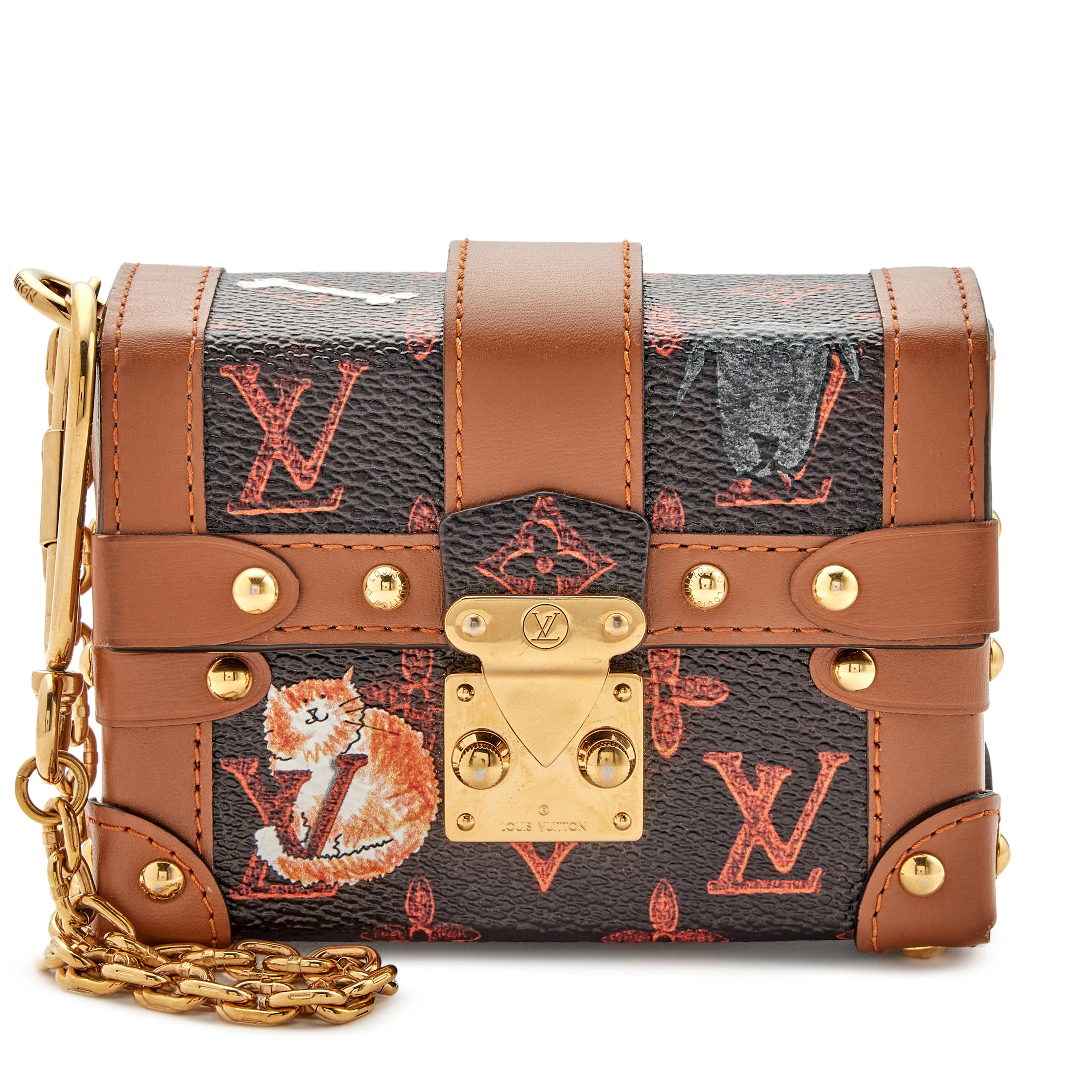 Grace Coddington Catogram Coated Canvas Mini Essential Trunk Gold