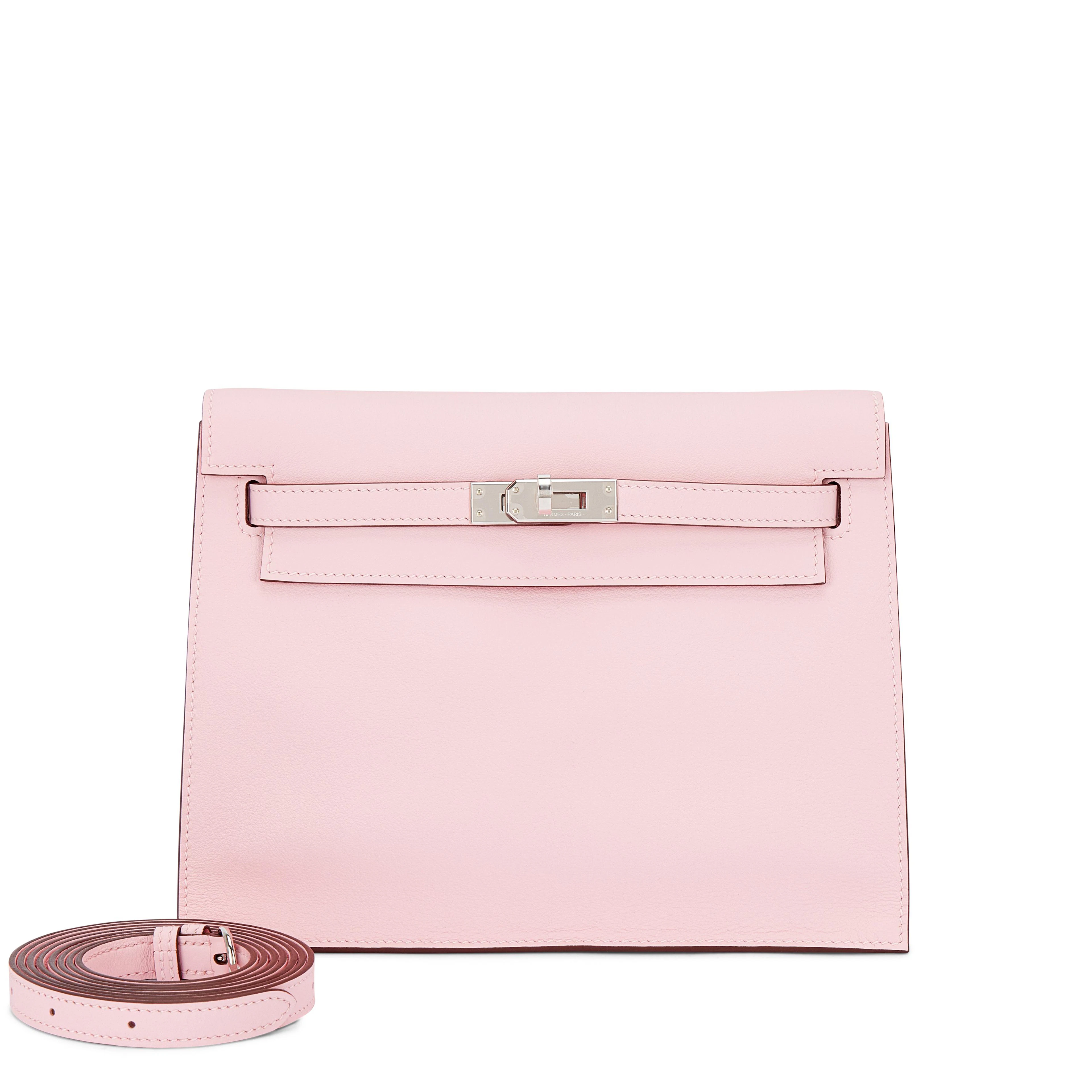Rose Sakura Swift Kelly Danse Palladium Hardware, 2025