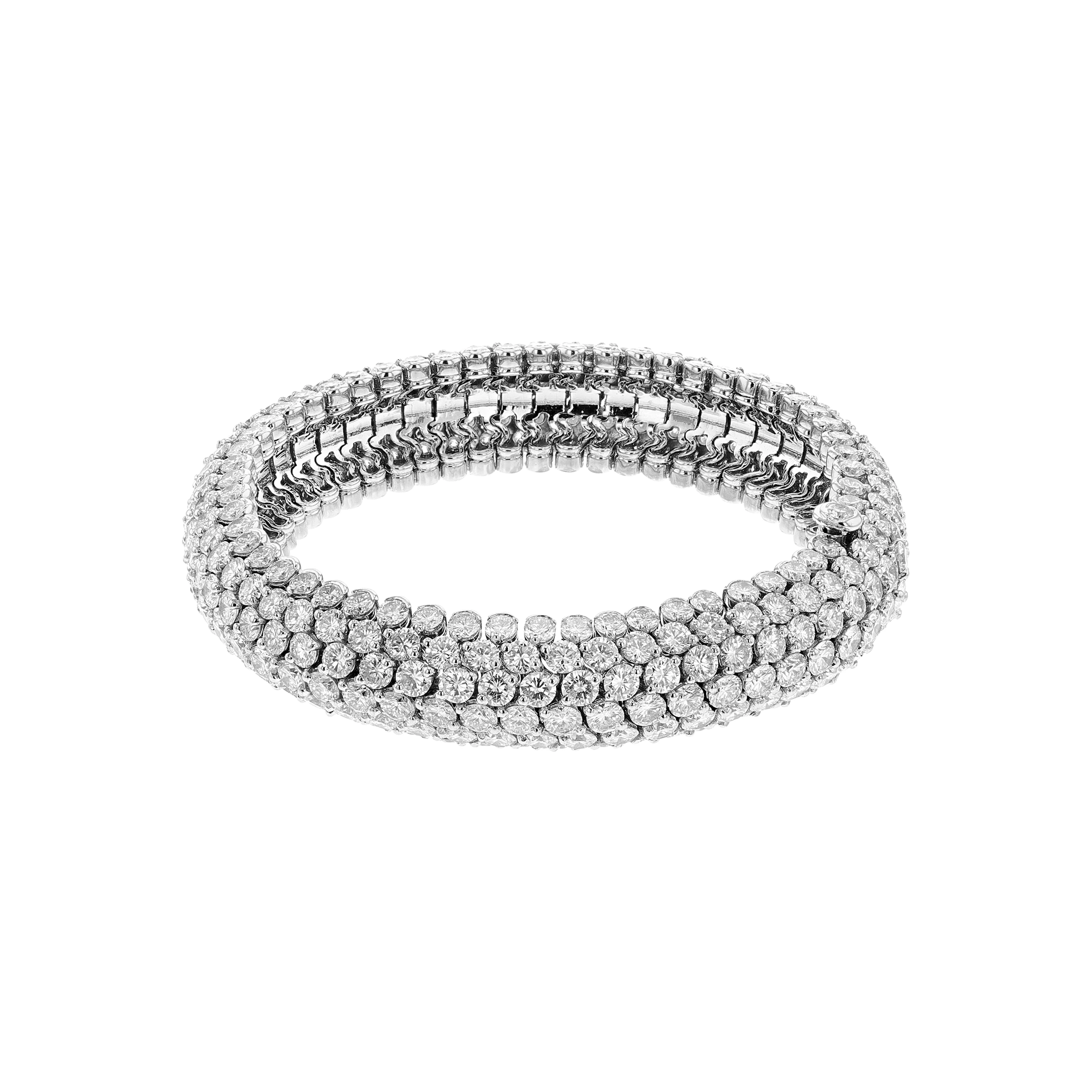 Platinum, White Gold and Diamond Bracelet