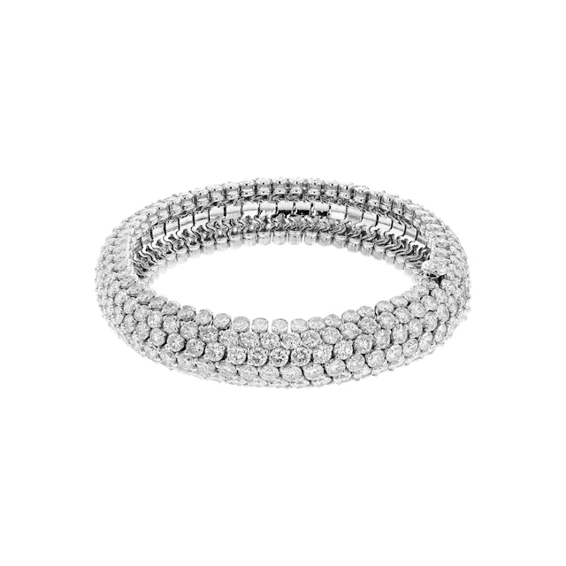 Platinum, White Gold and Diamond Bracelet