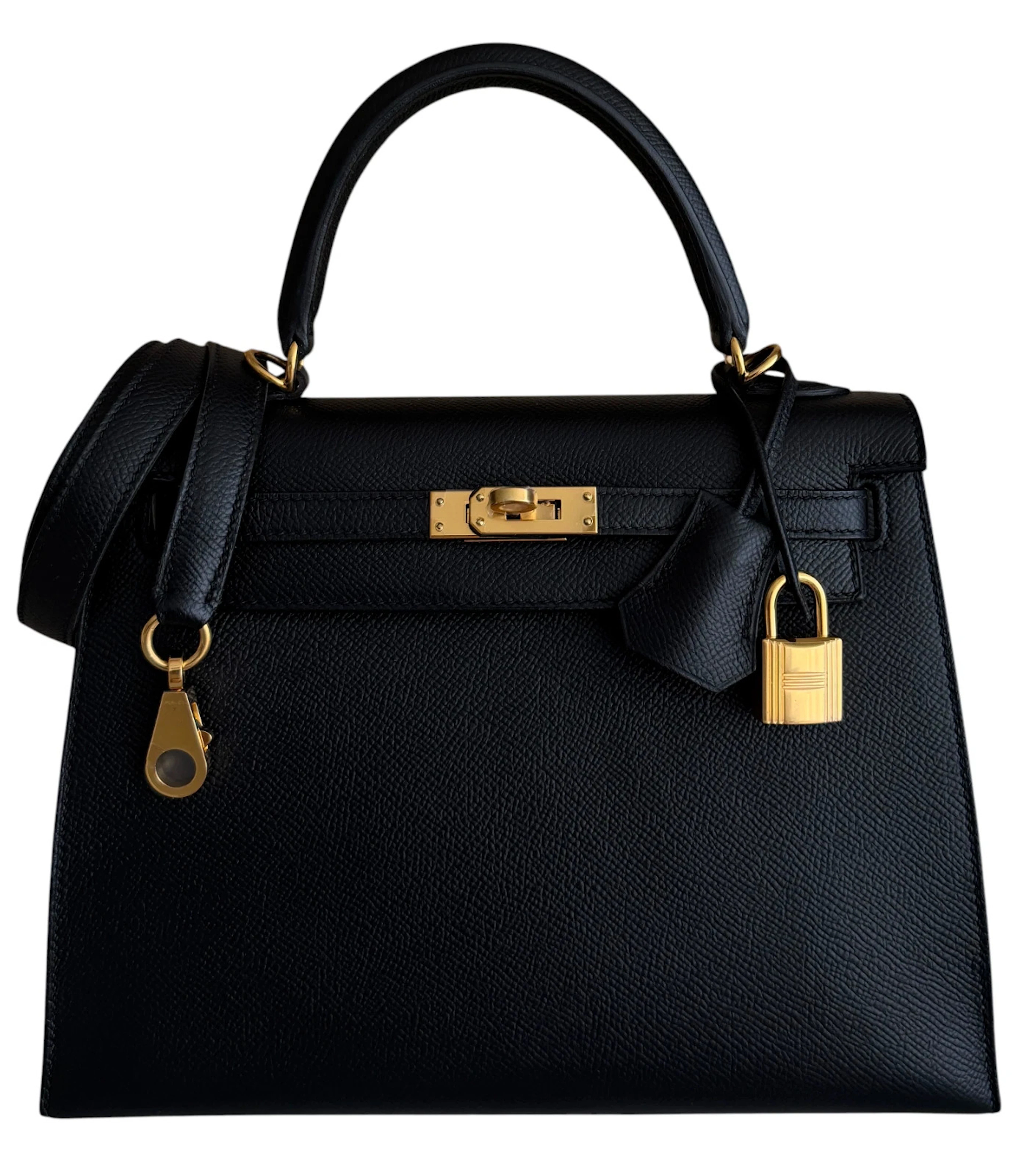 Black Epsom Sellier Kelly 25 Gold Hardware, 2020