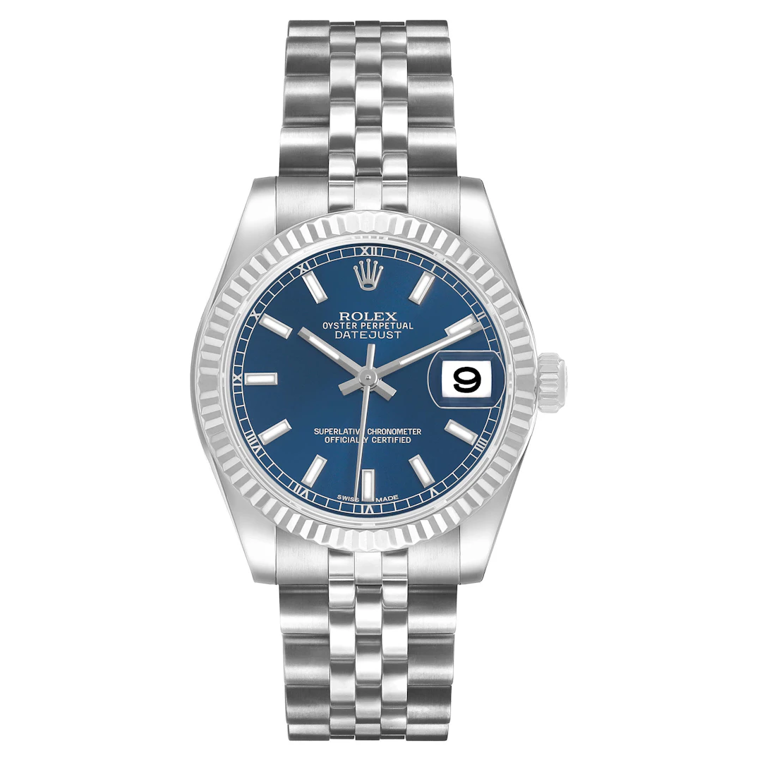 Datejust (Reference 178274). A 31mm stainless steel white gold automatic