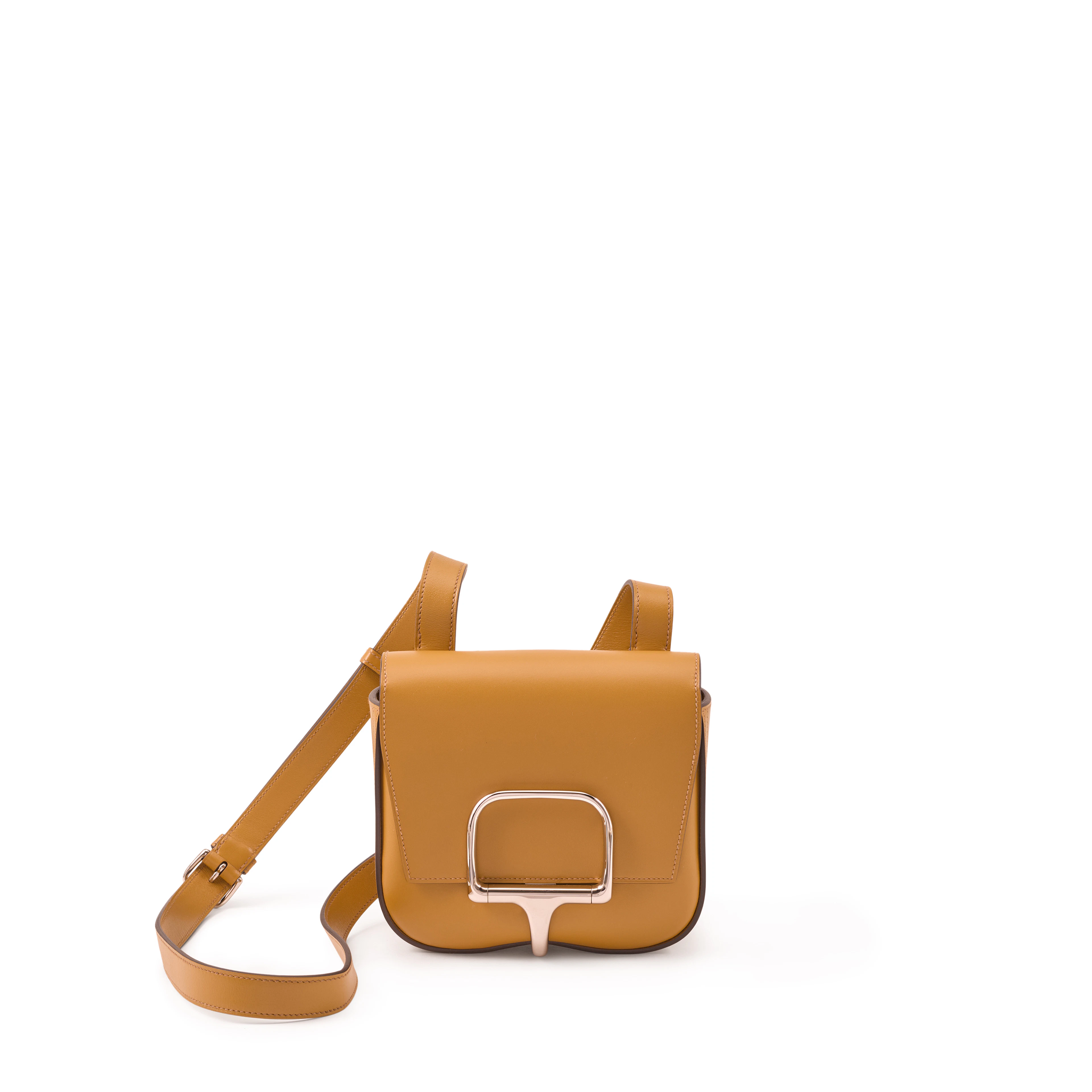 Sesame Tadelakt Calfskin Mini Della Cavalleria Palladium Hardware, 2022
