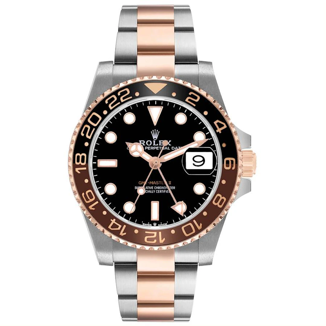 GMT-Master II 'Root Beer' (Reference 126711CHNR). A 40mm rose gold