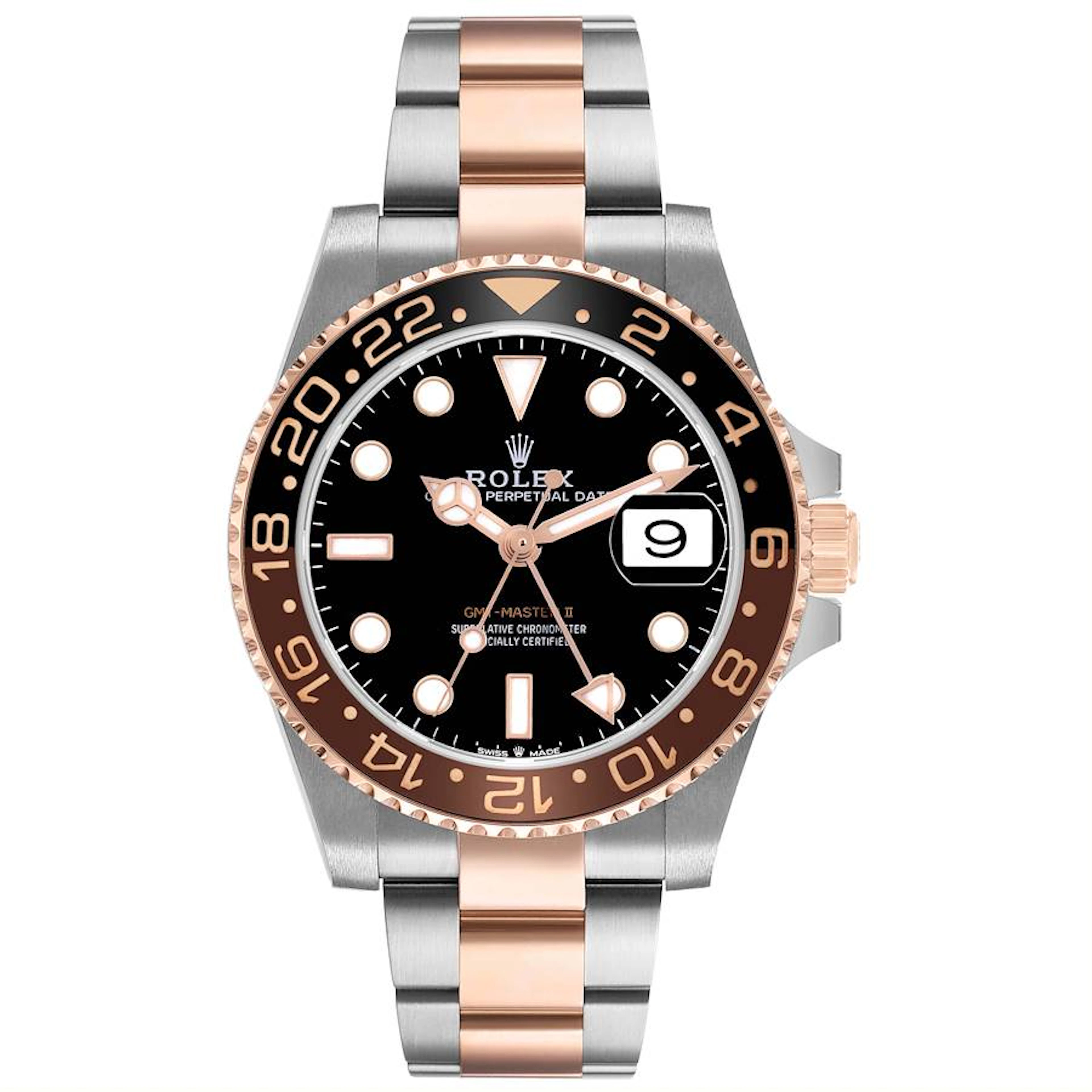 GMT-Master II 'Root Beer' (Reference 126711CHNR). A 40mm rose gold