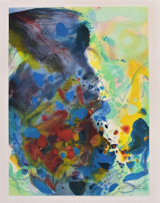 Composition II, from: Blue Season | Planche II: Saison Bleue