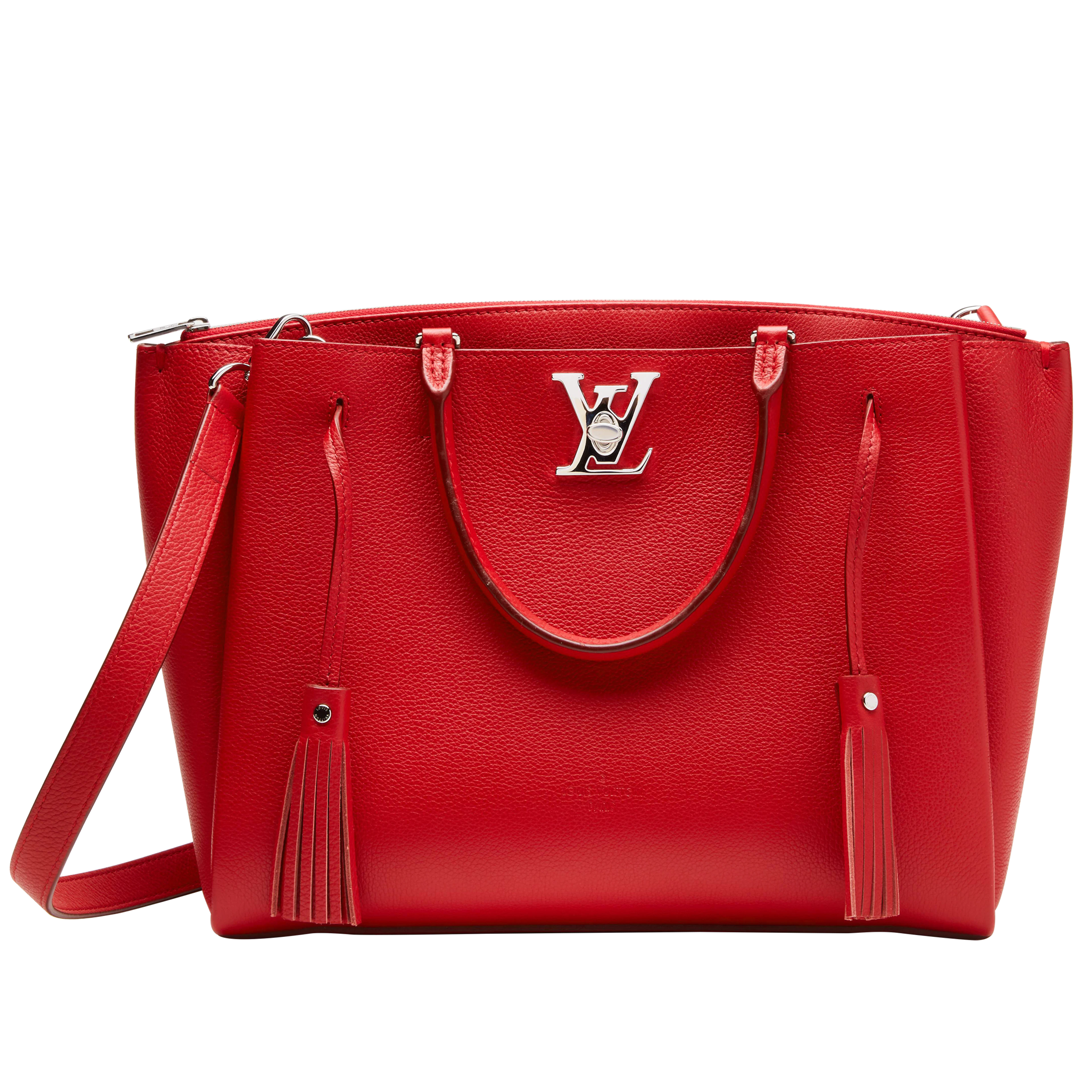 Rubis Calf Skin Lockmeto Silvertone Hardware