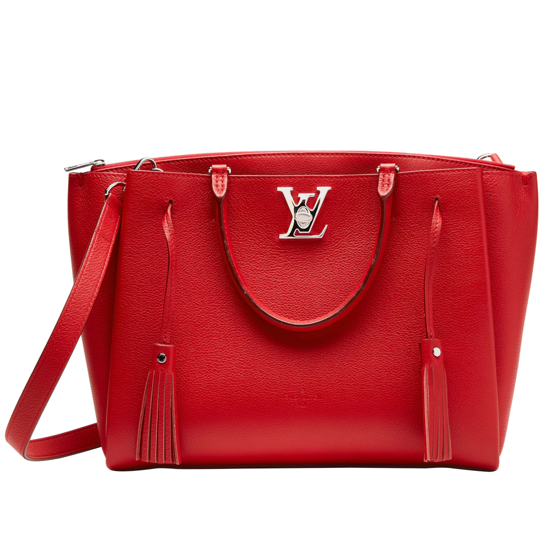 Rubis Calf Skin Lockmeto Silvertone Hardware
