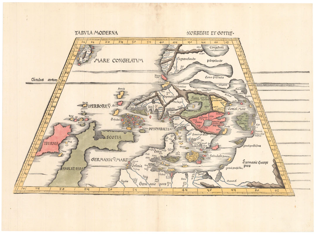 German Map of Scandinavia