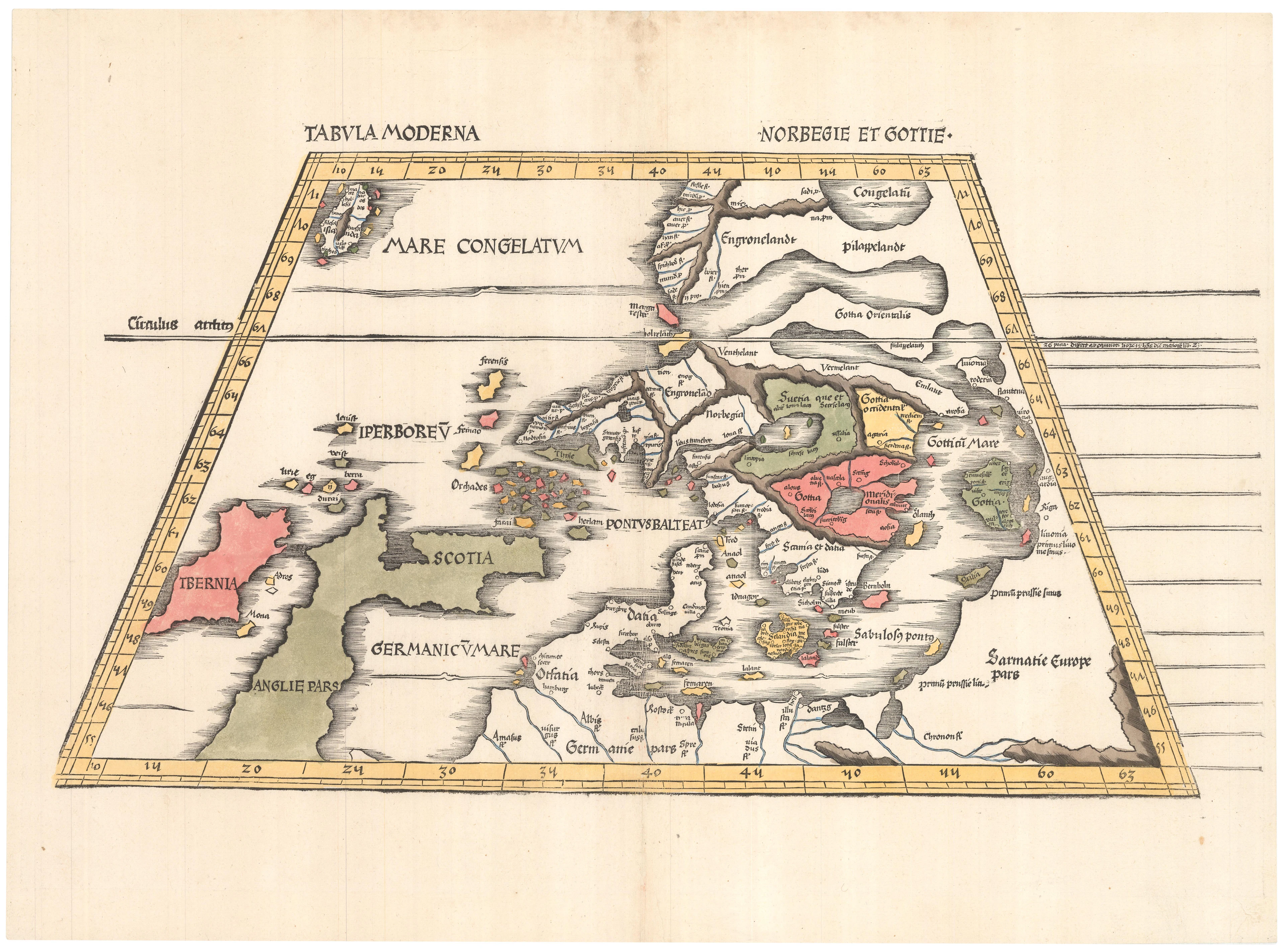 German Map of Scandinavia