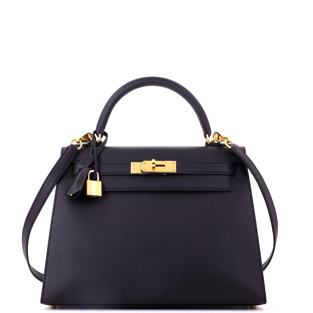 Black Epsom Sellier Kelly 28 Gold Hardware, 2019
