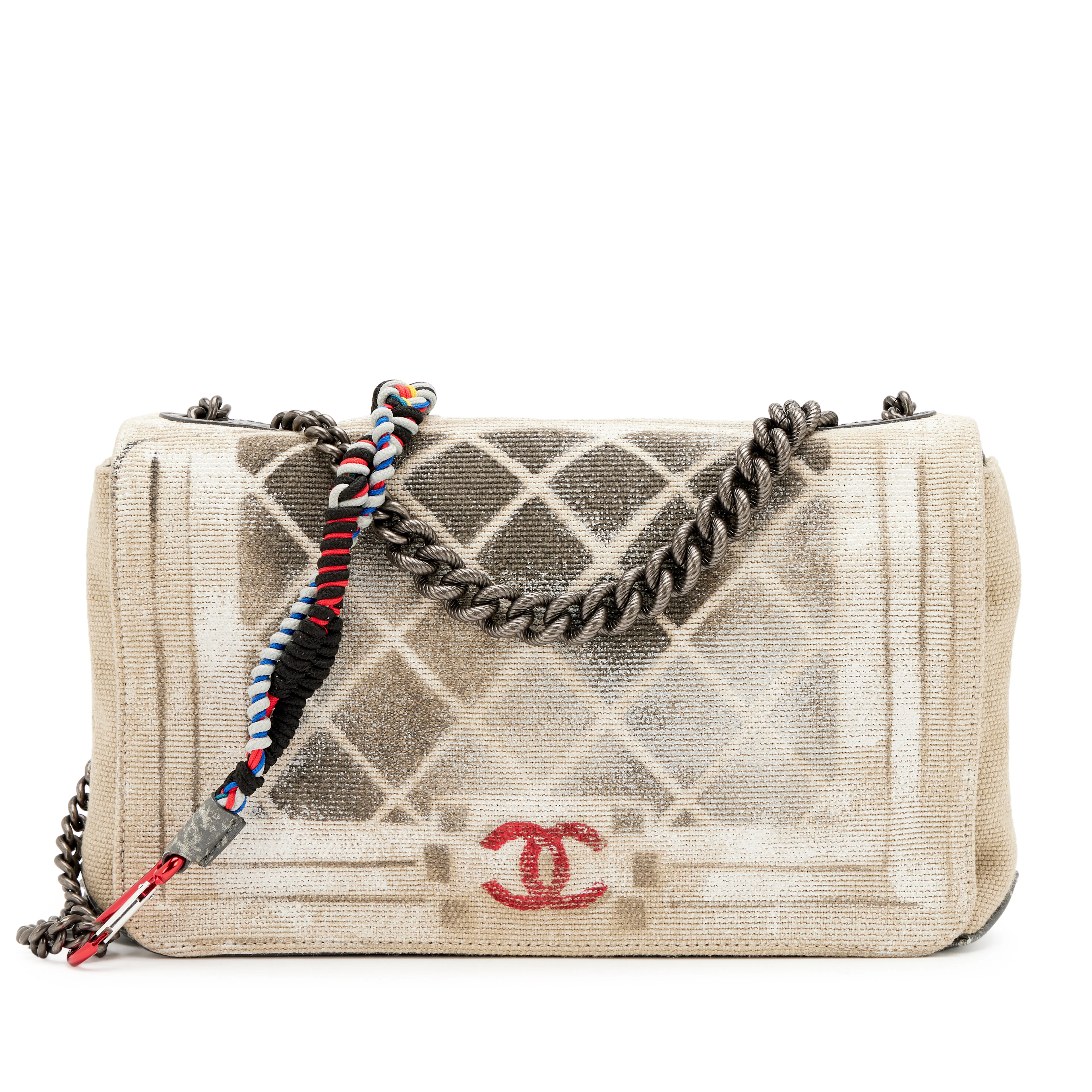 Beige and Black Tromp L’Oeil Canvas Graffiti Art School OH My Boy
