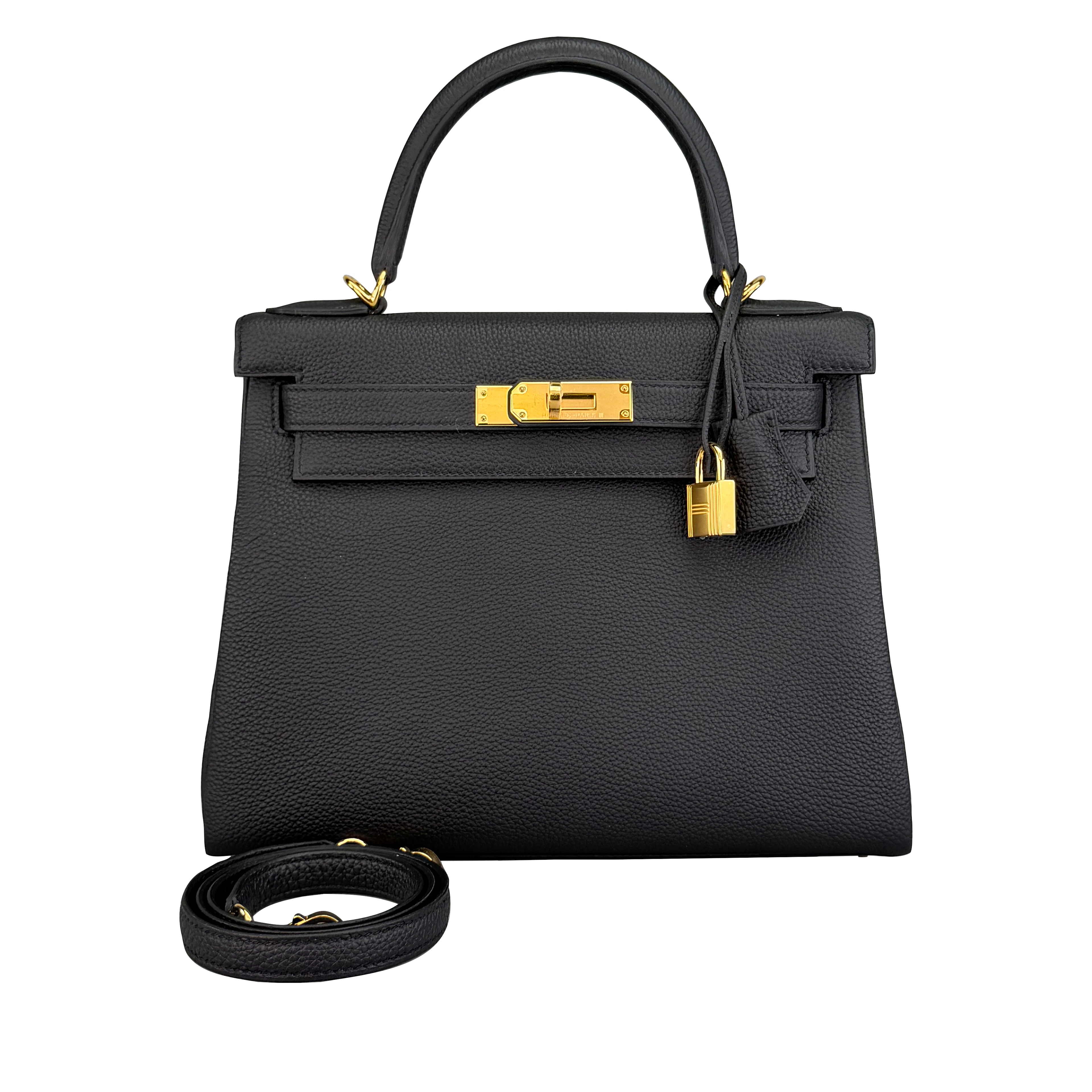 Black Togo Retourne Kelly 28 Gold Hardware, 2026