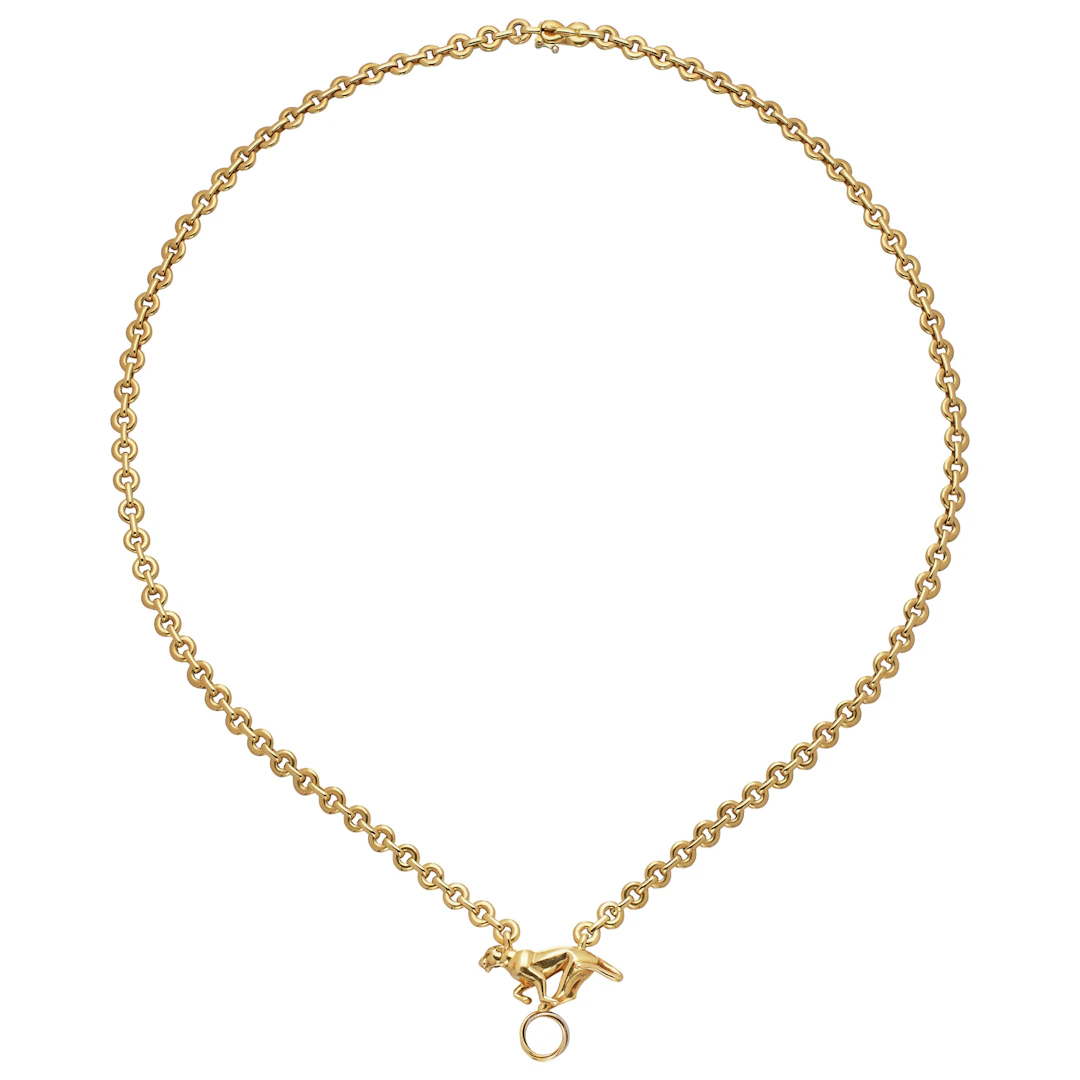 Gold, White Gold, Rose Gold Panthère Trinity Pendant Necklace