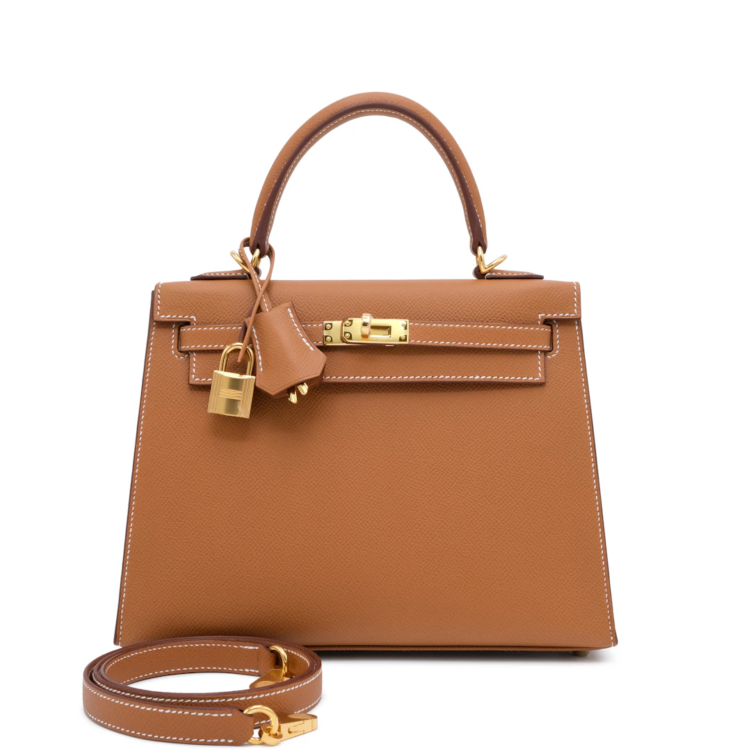 Gold Epsom Sellier Kelly 25 Gold Hardware