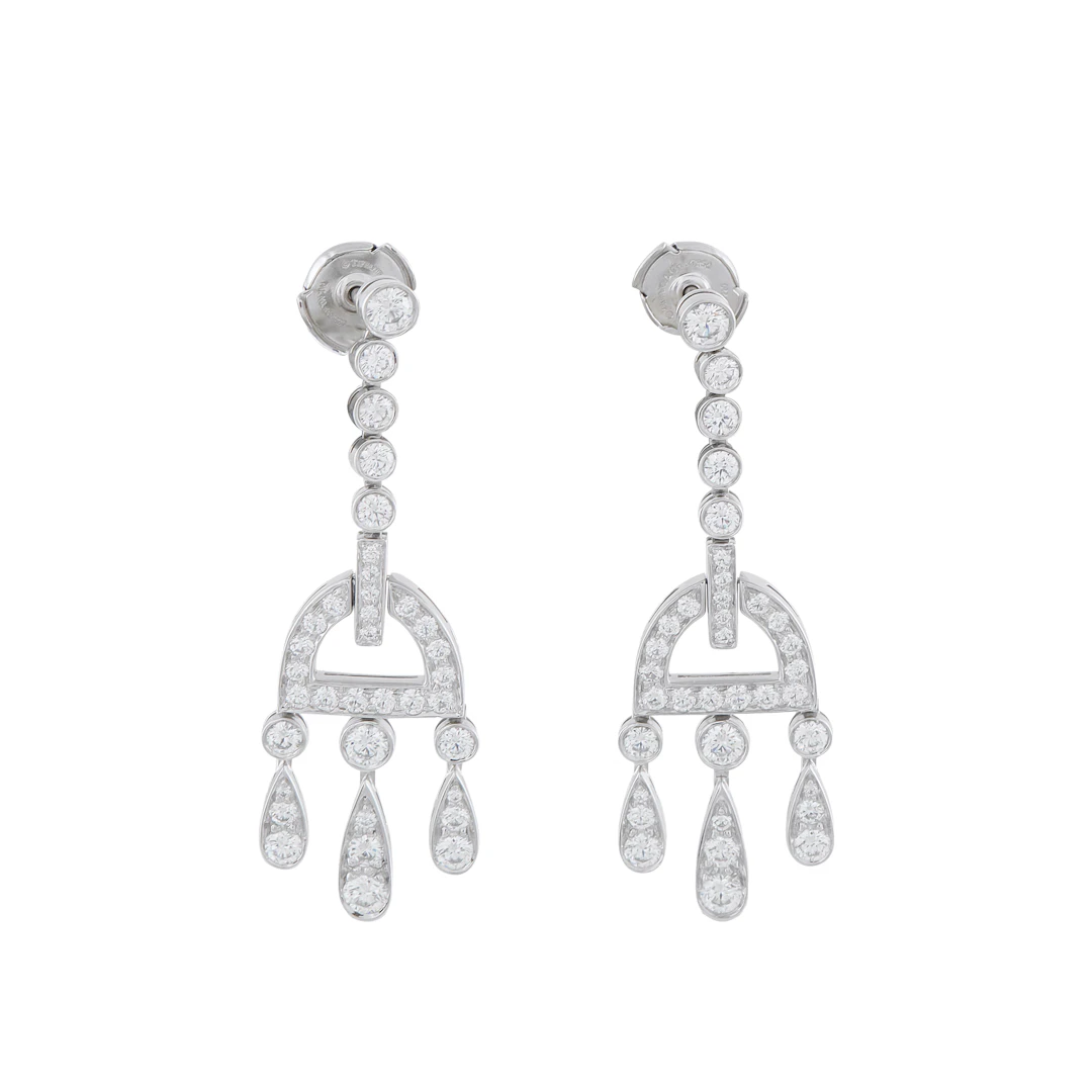 Platinum and Diamond Legacy Chandelier Earrings