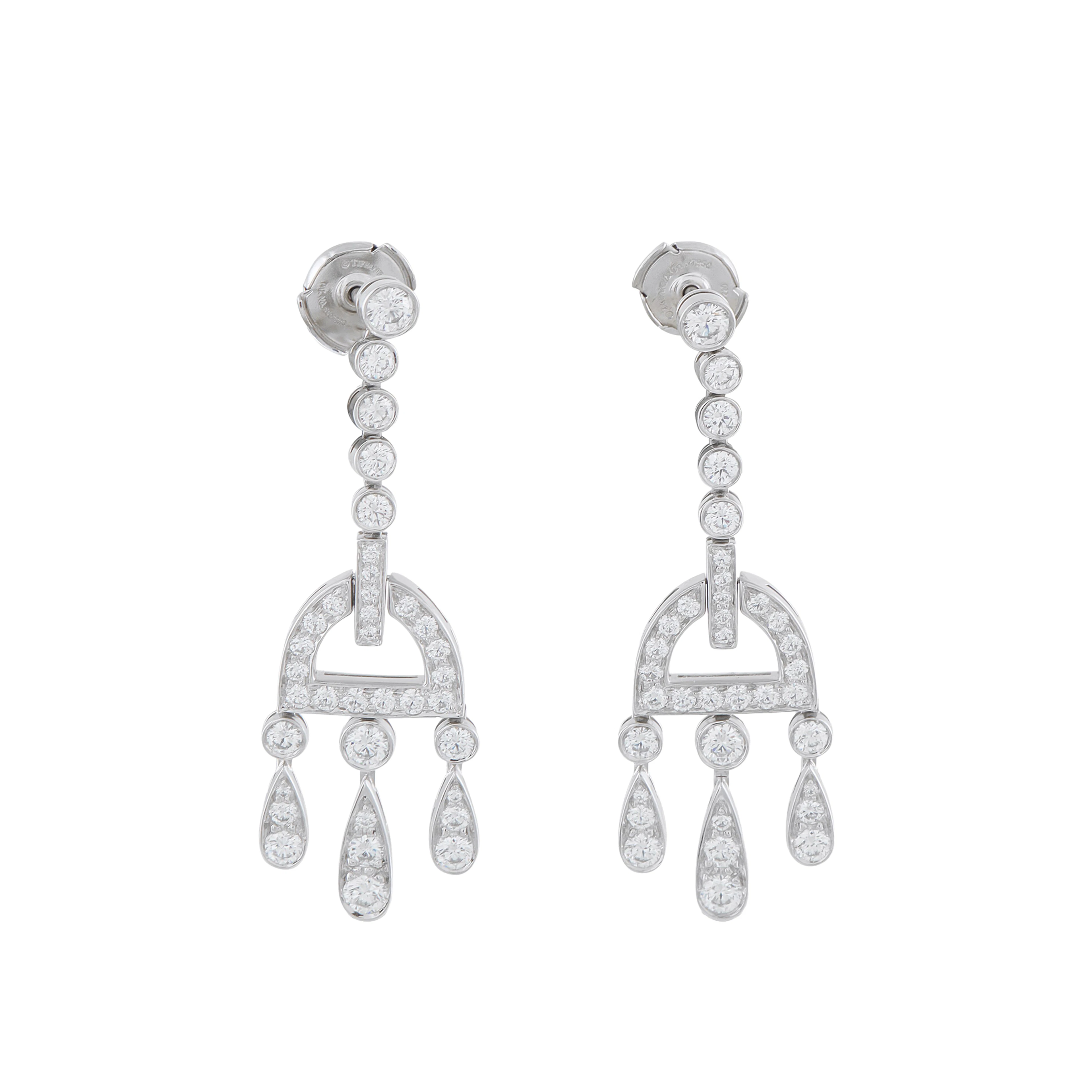 Platinum and Diamond Legacy Chandelier Earrings