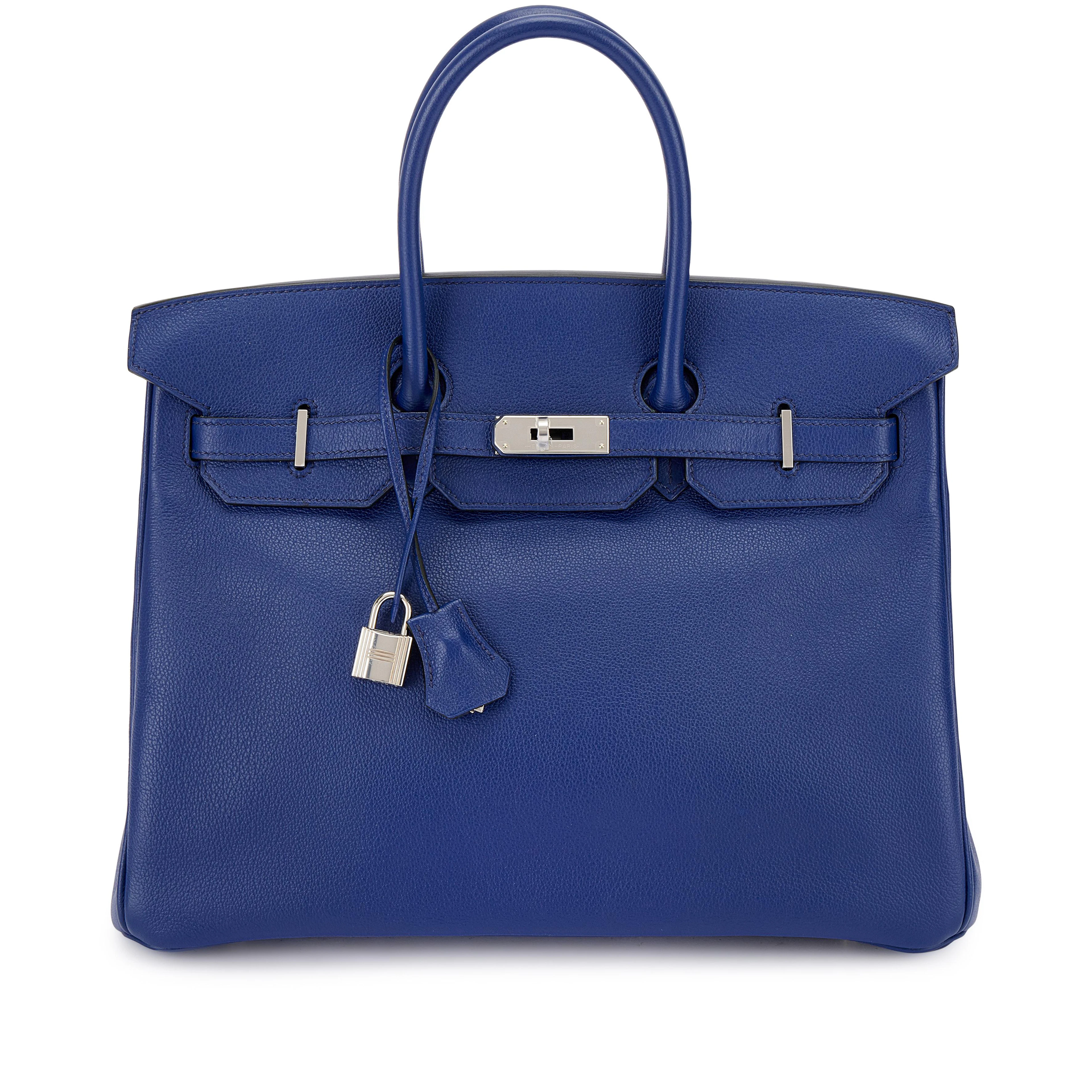 Limited Edition Bleu Saphir Novillo and Toile H Sea Surf & Fun Birkin