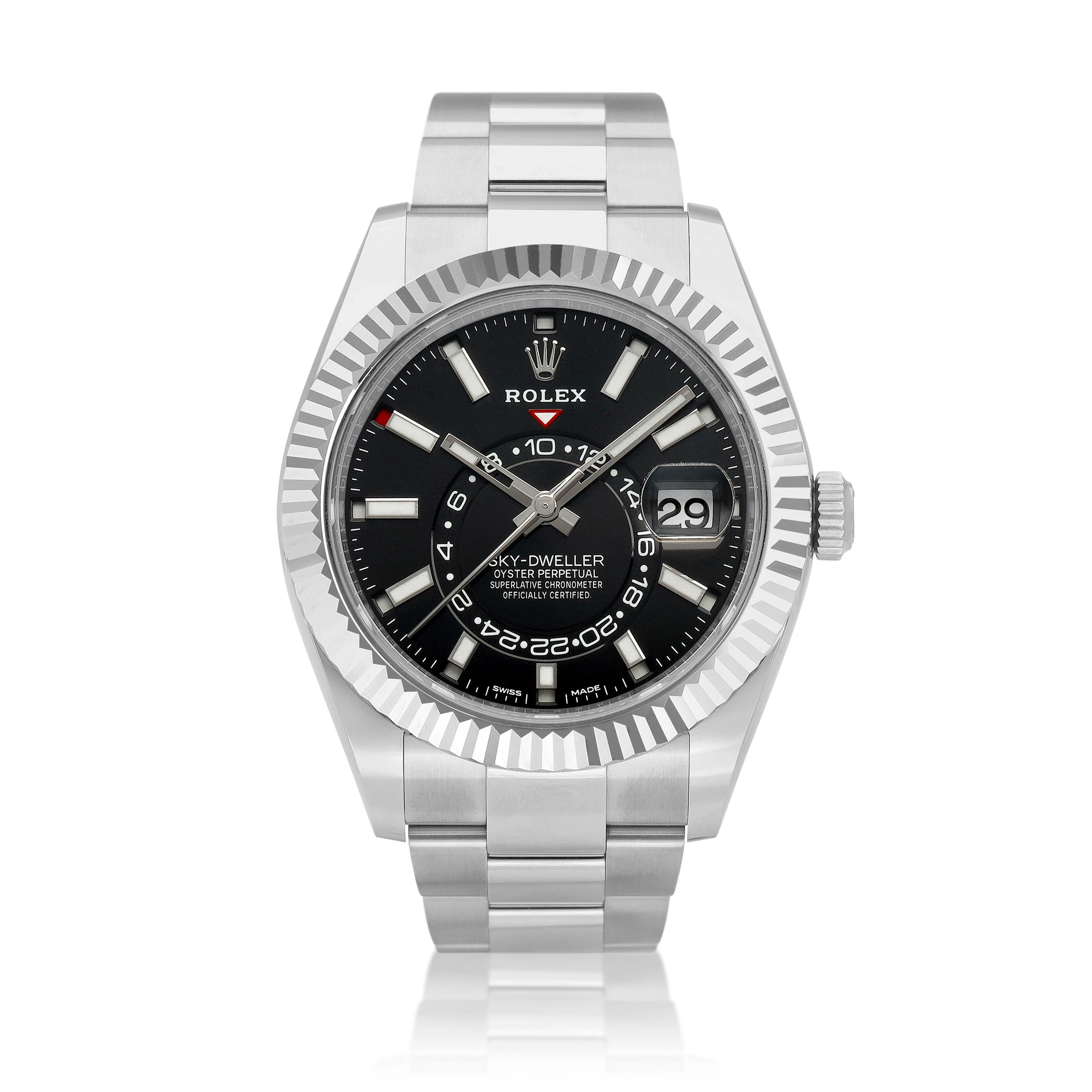 Sky-Dweller (Reference 326934). A 42mm white gold stainless steel
