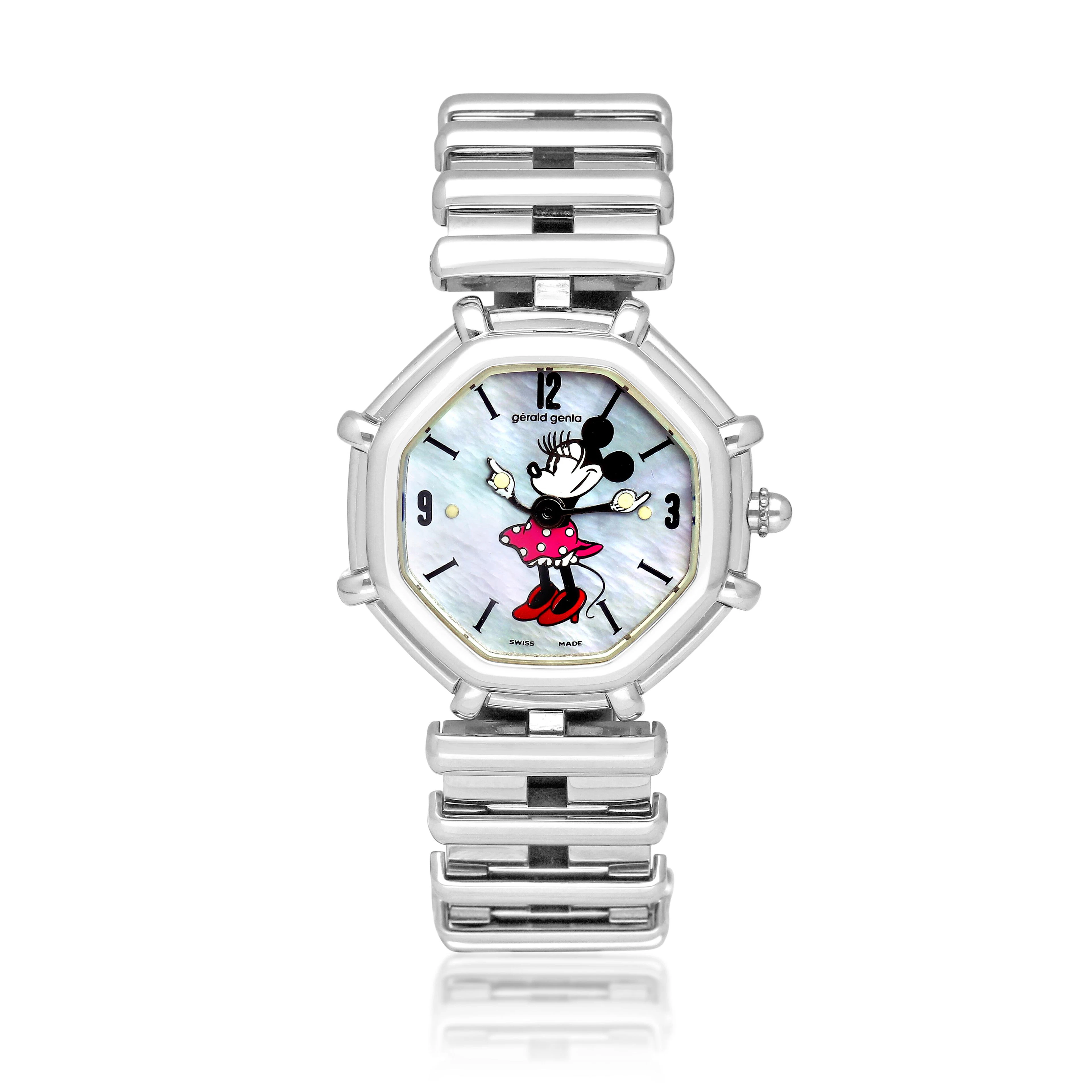 (Reference G.3491.7). A stainless steel quartz wristwatch with mother-of-pearl