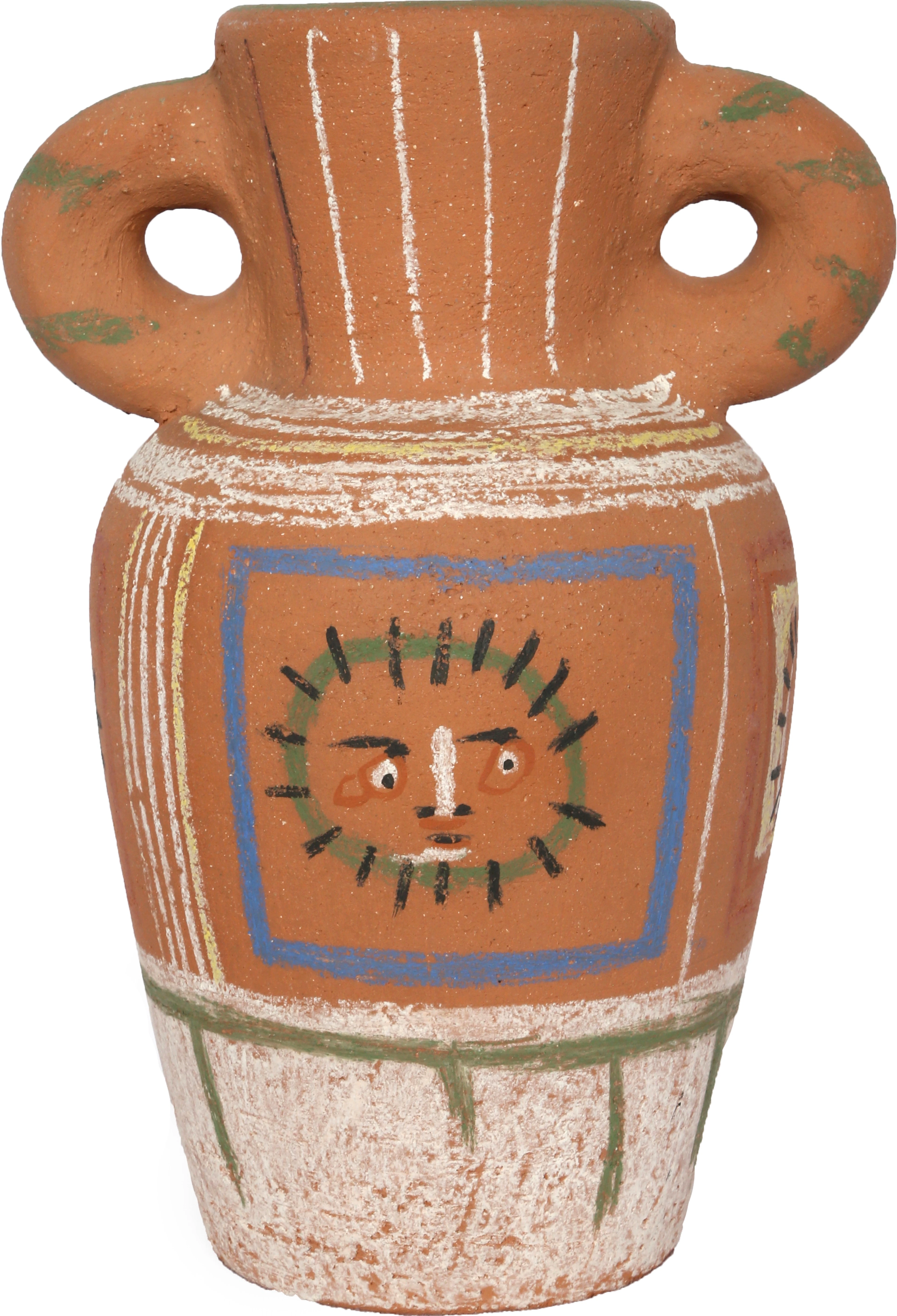 Vase Avec Decoration Pastel