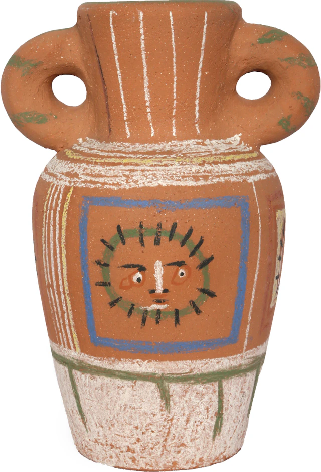 Vase Avec Decoration Pastel