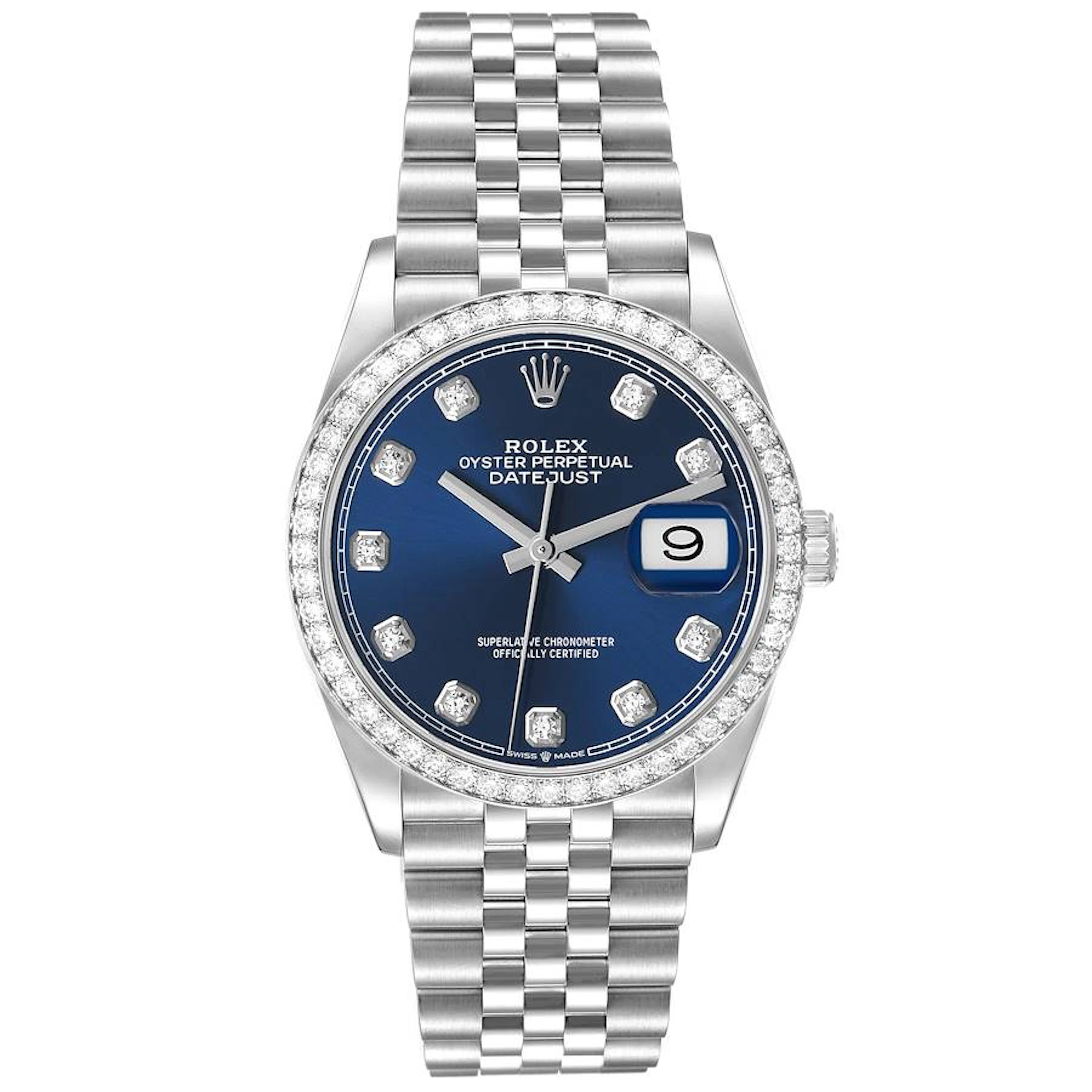 Datejust (Reference 126284RBR). A 36mm white gold stainless steel