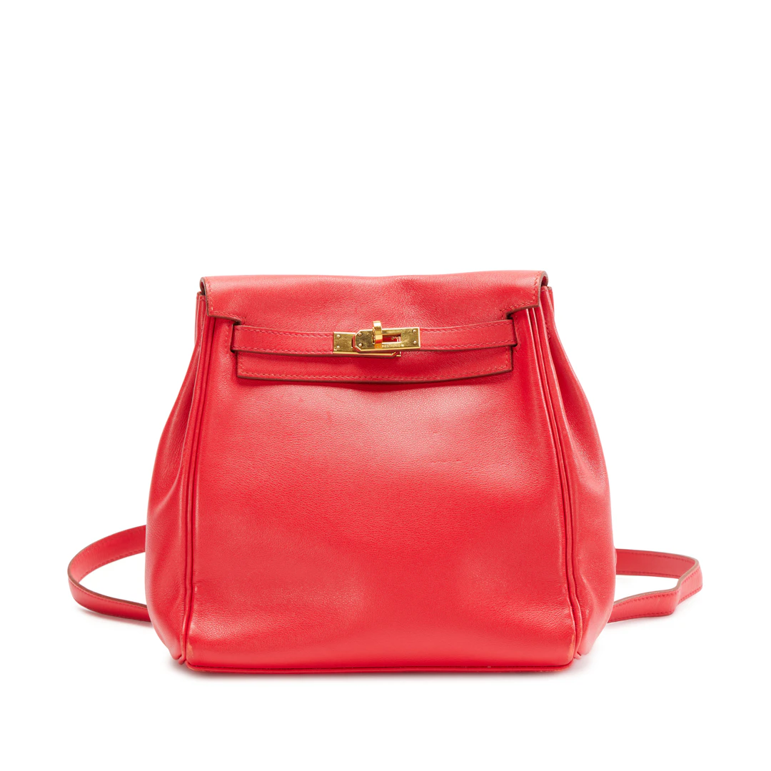 Vintage Rouge Vif Gulliver Kelly Ado 20 Gold Hardware, 1998