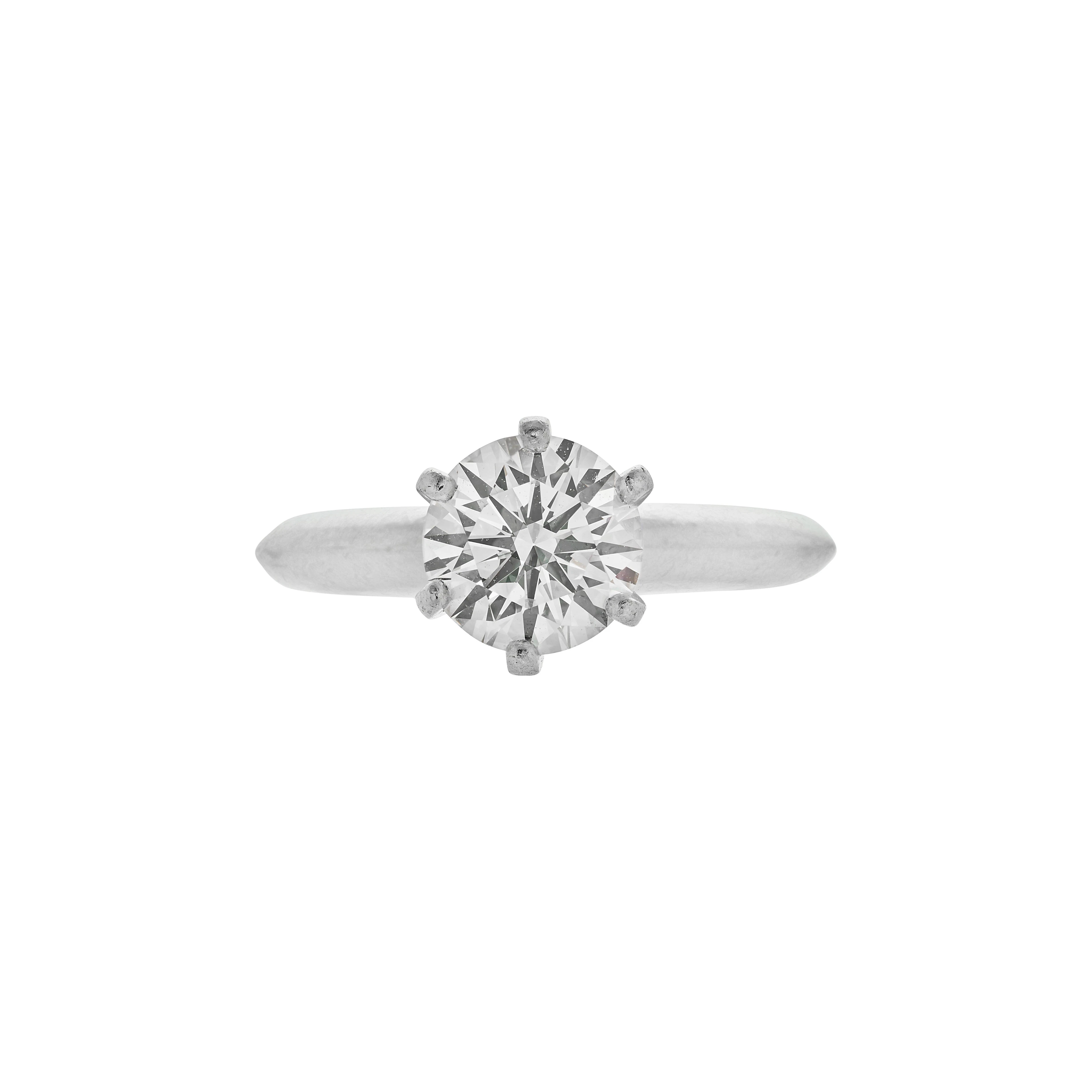 Platinum and 1.04ct Diamond Engagement Ring