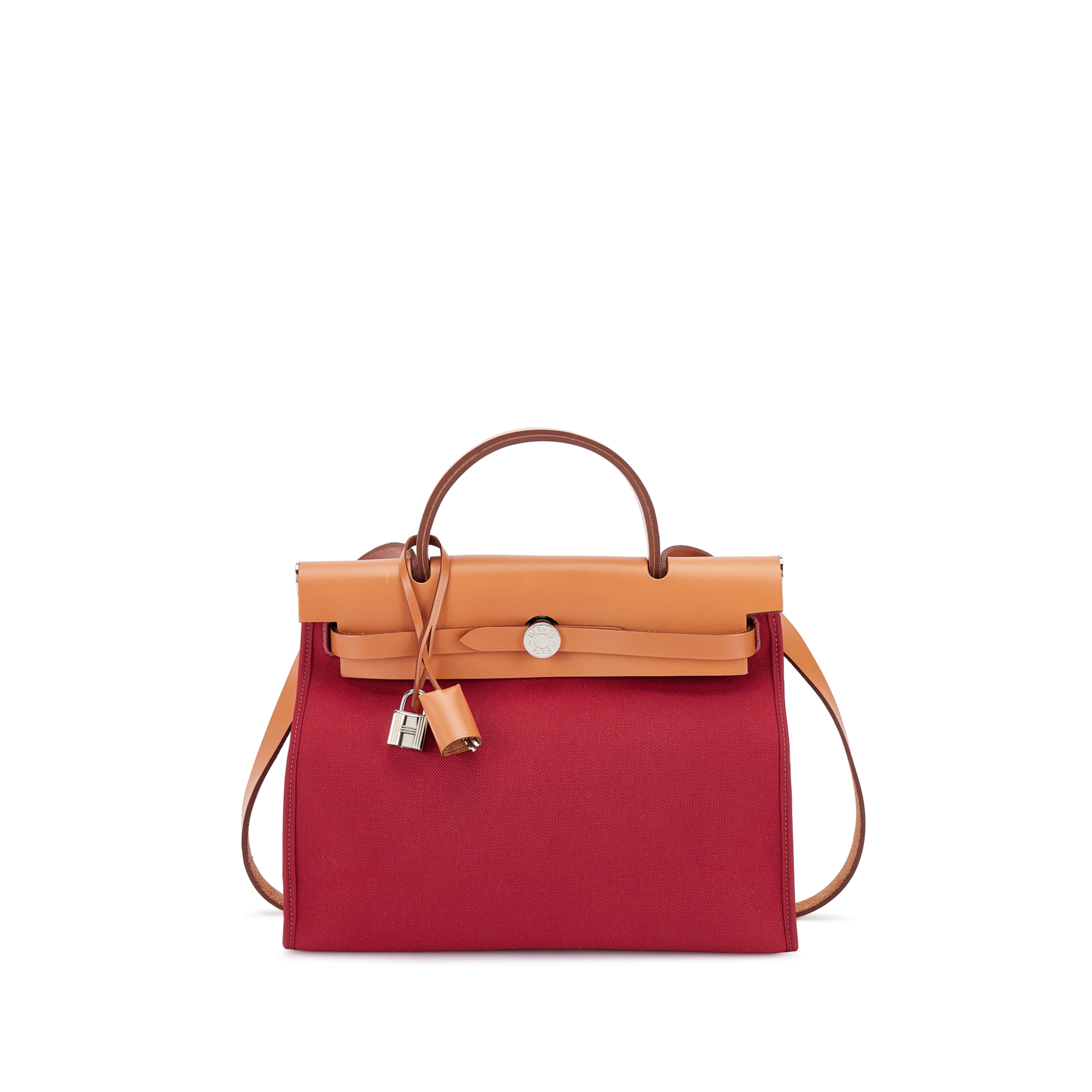 Naturel Vache Hunter and Rouge Grenat Toile Herbag Zip 31 Palladium