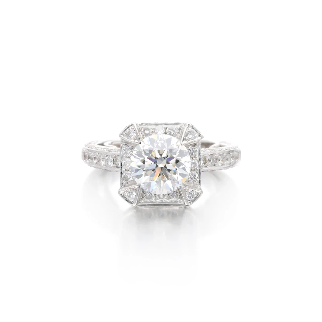 White Gold, 2.02ct Diamond and Diamond Ring