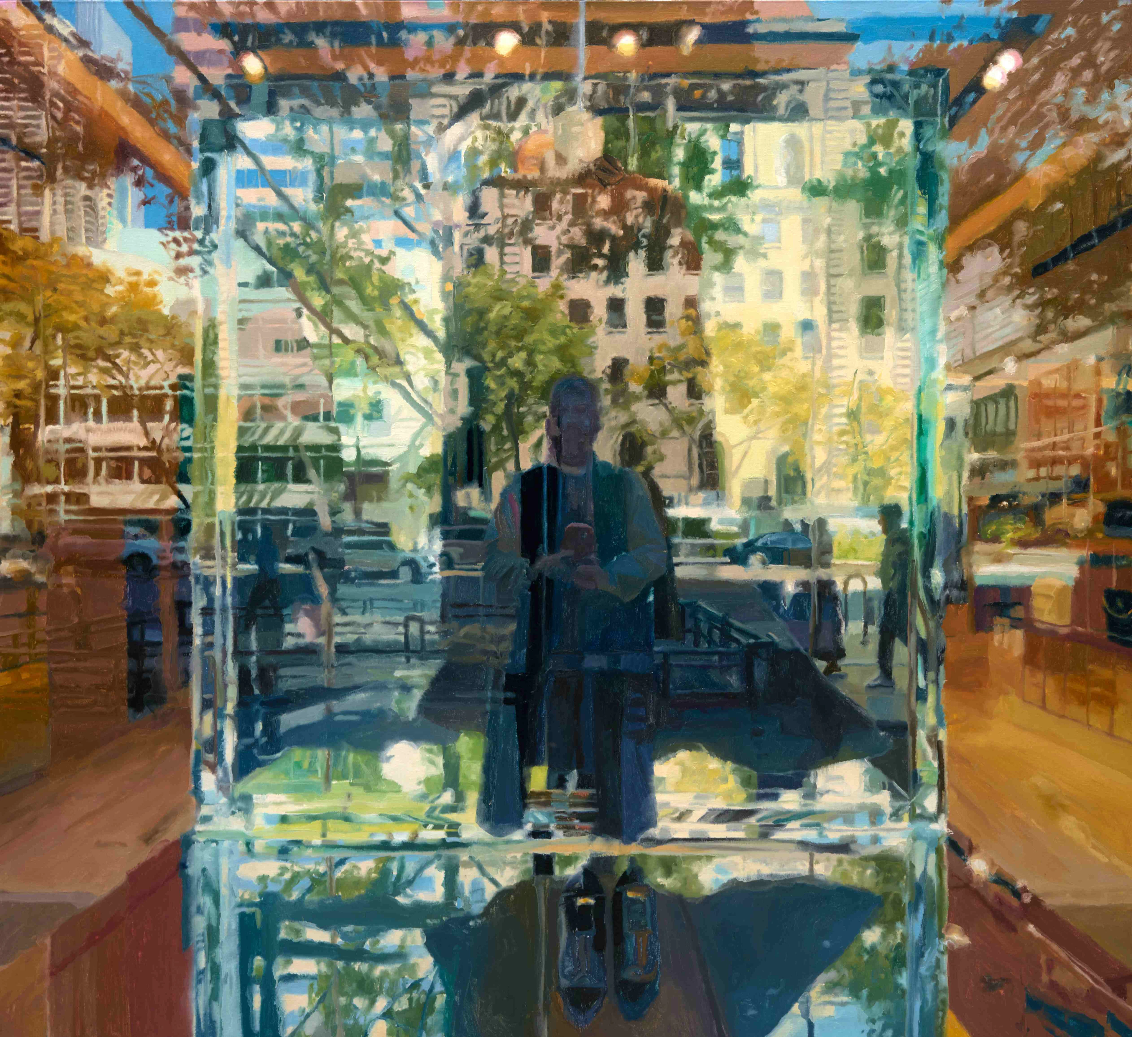 Self-Portrait (N Michigan Avenue, Chicago)