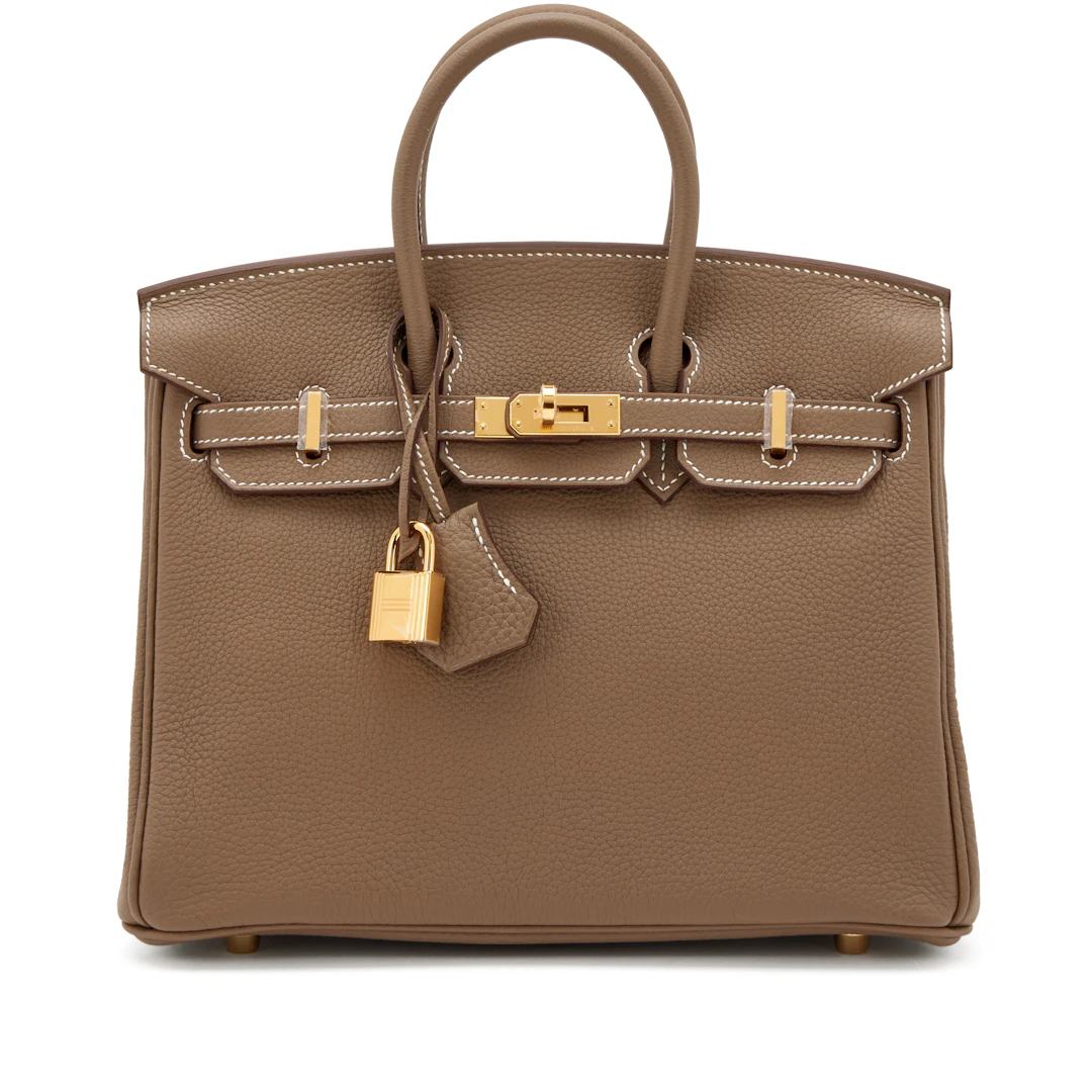Etoupe Togo Birkin 25 Gold Hardware