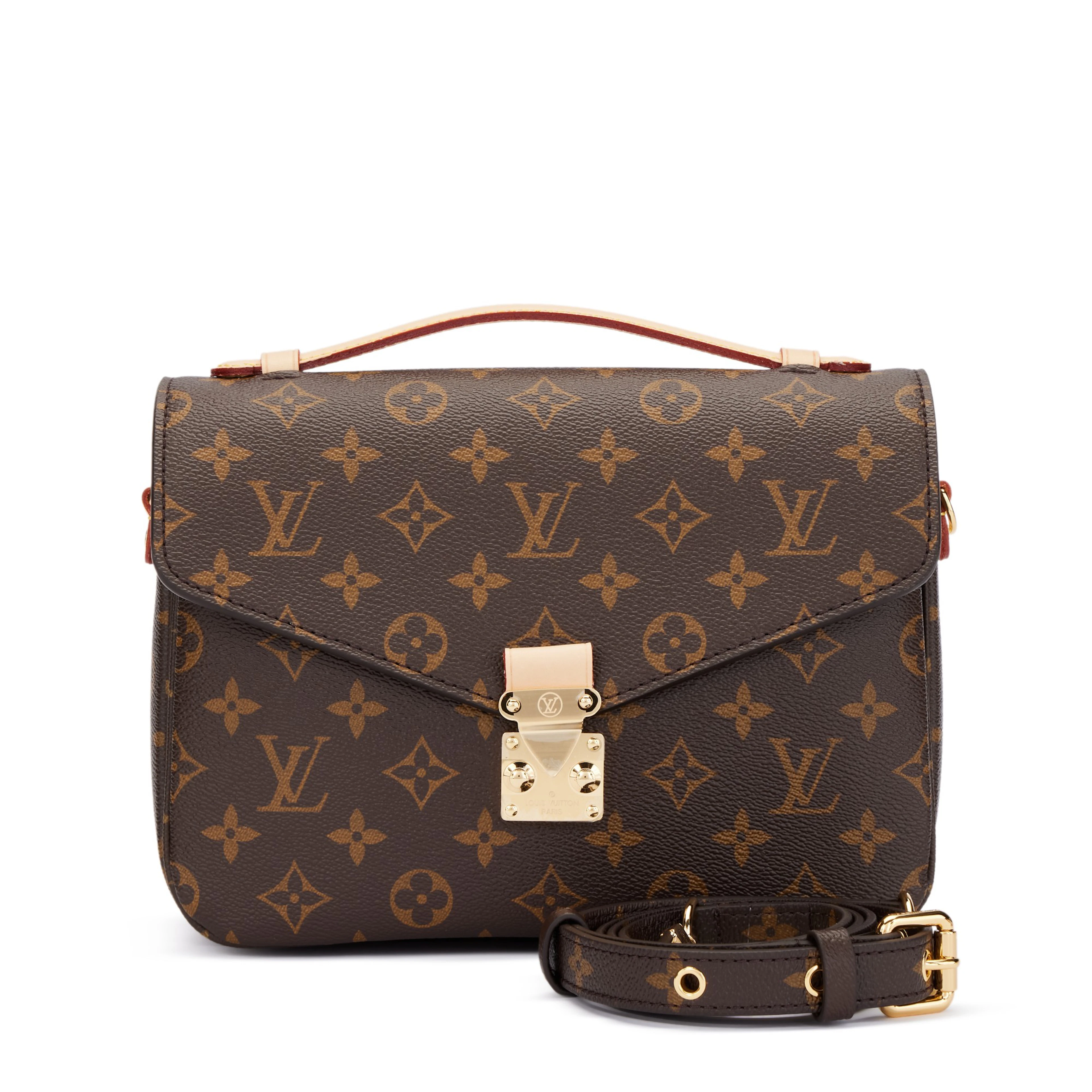 Brown Monogram Coated Canvas Pochette Métis Gold Hardware, 2021