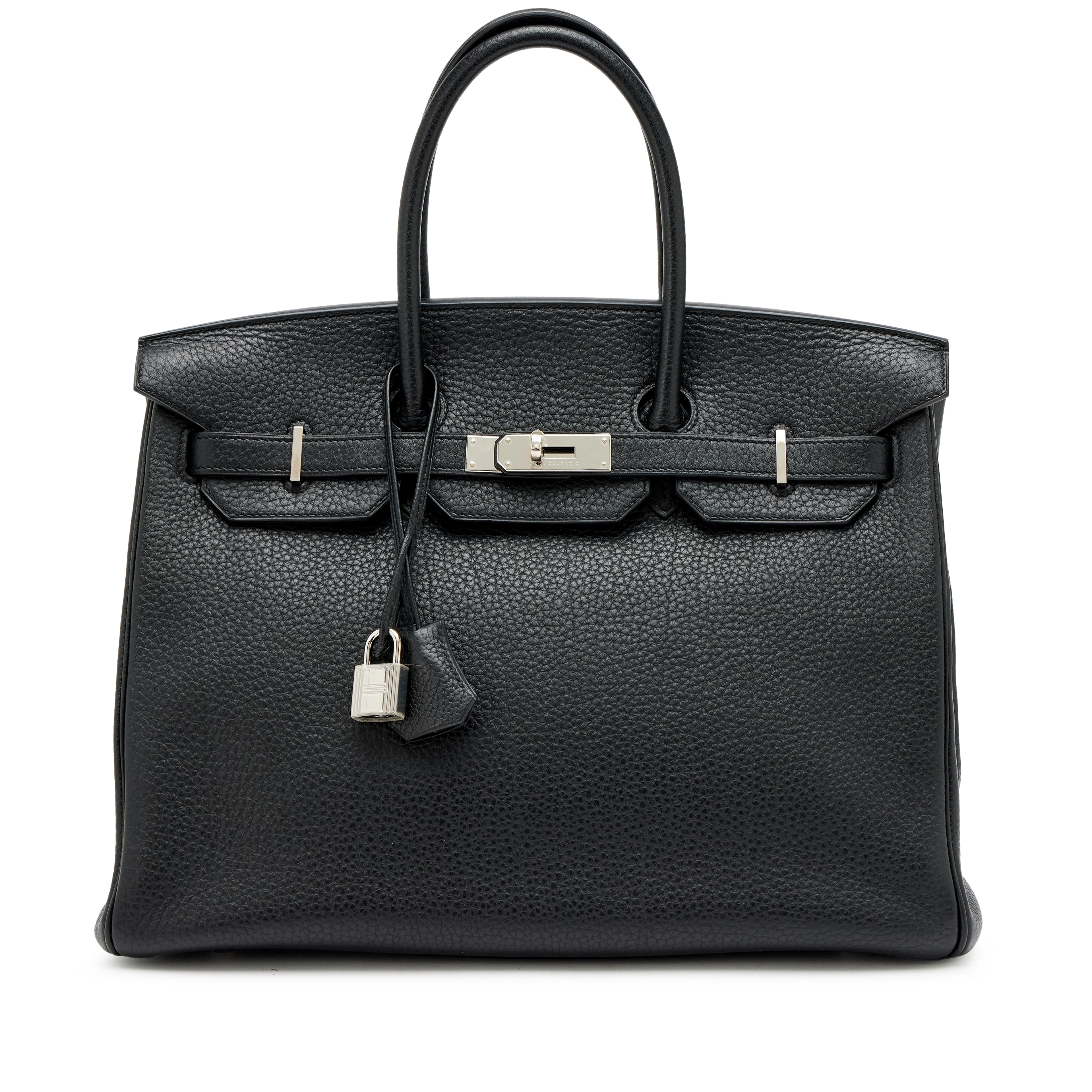 Black Fjord Birkin 35 Palladium Hardware, 2012