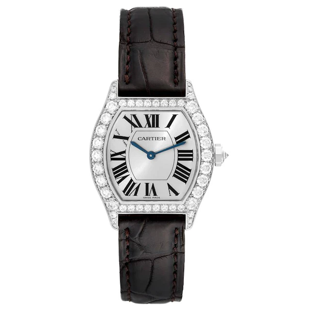Tortue (Reference WA507231). A 34mm white gold diamond-set manual