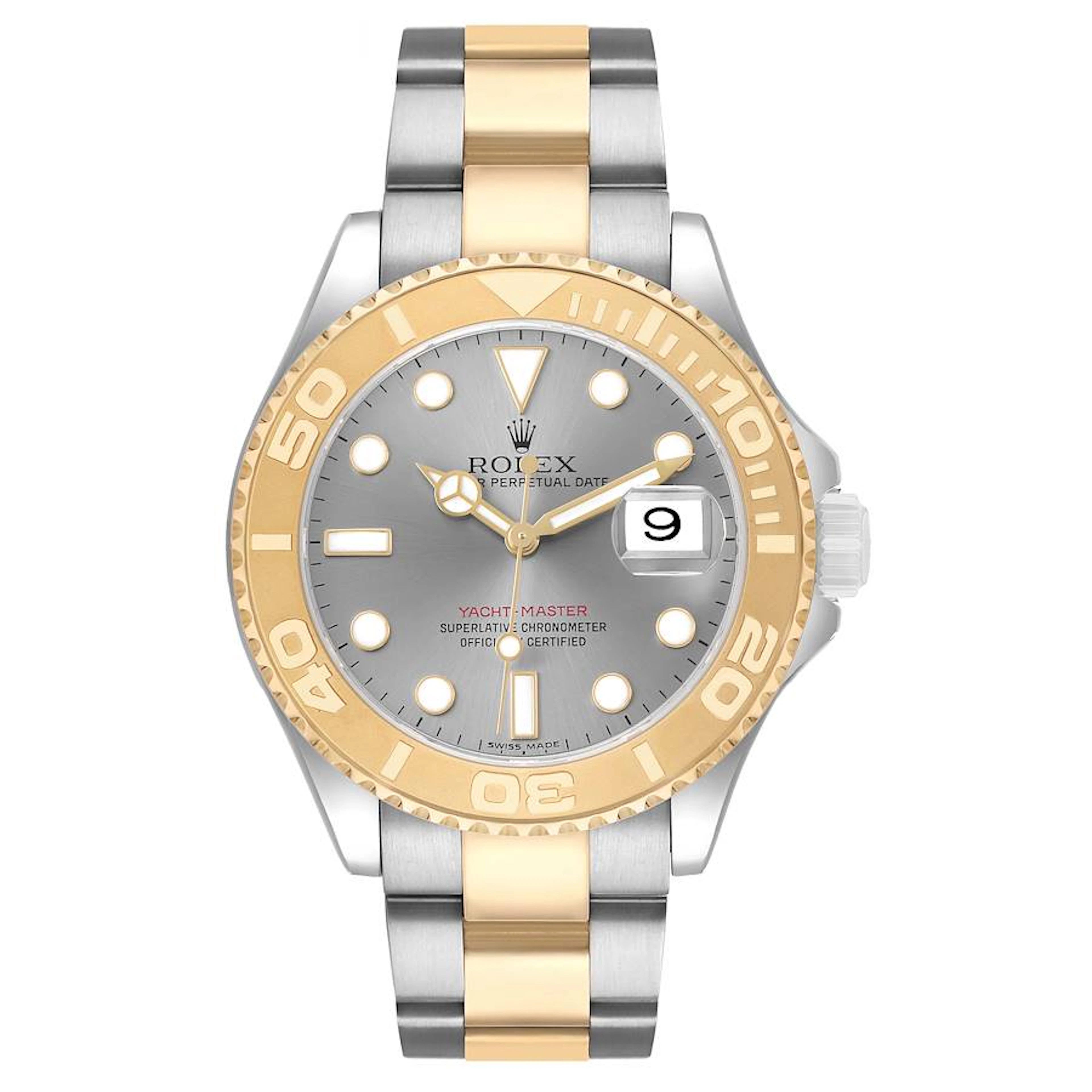 Yacht-Master (Reference 16623). A 40mm yellow gold stainless steel
