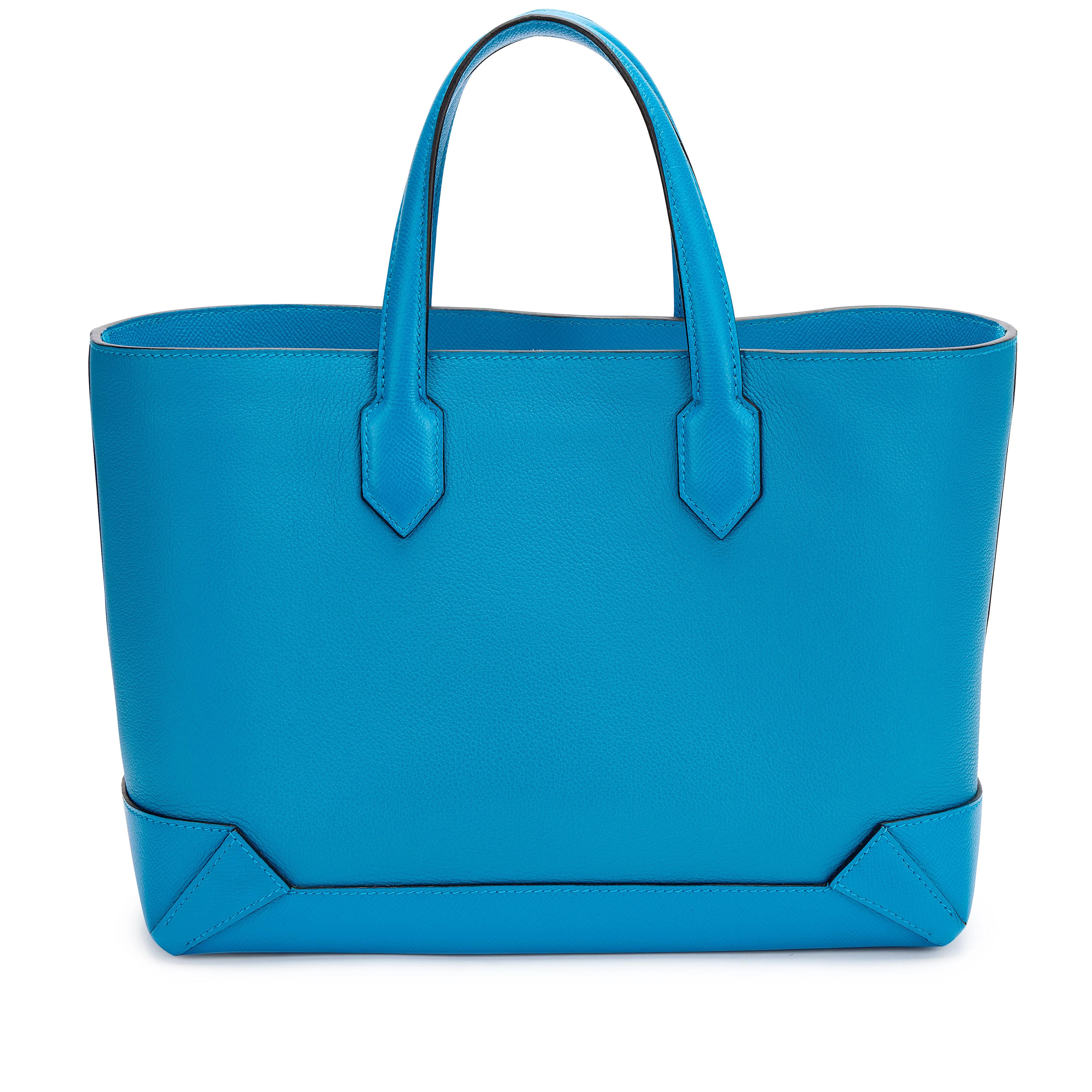 Bleu Zanzibar Evercolor and Epsom Maxibox Cabas 30 Palladium Hardware, 2017