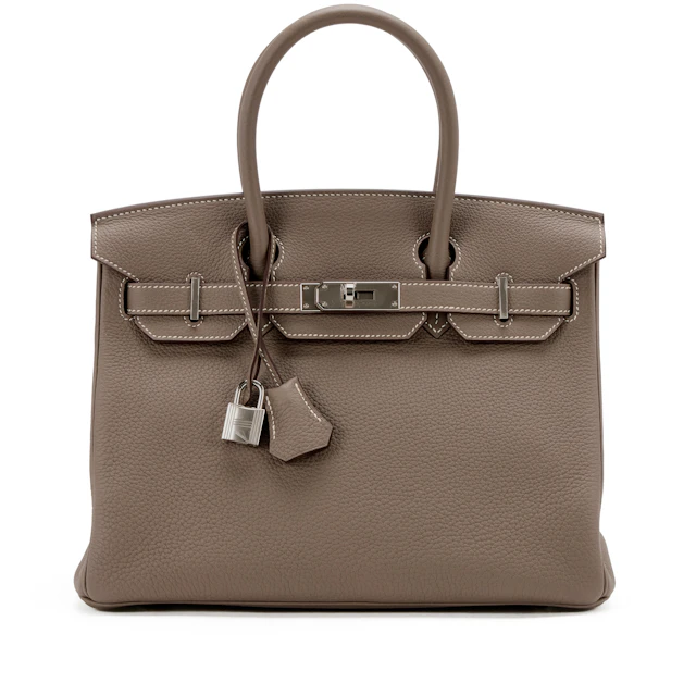 Etoupe Togo Birkin 30 Palladium Hardware