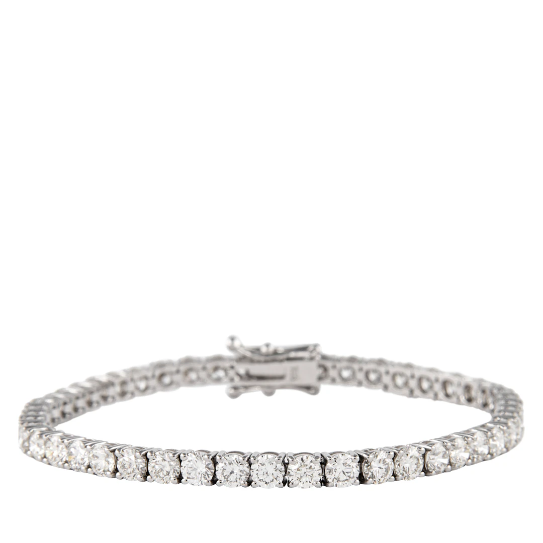 White Gold and 10.25ctw Diamond Tennis Bracelet