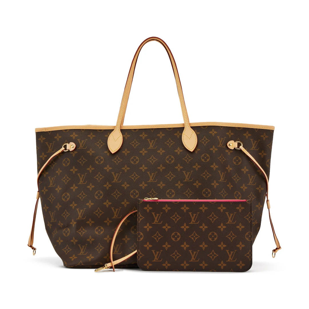 Brown Monogram Coated Canvas Neverfull GM Gold Hardware, 2021