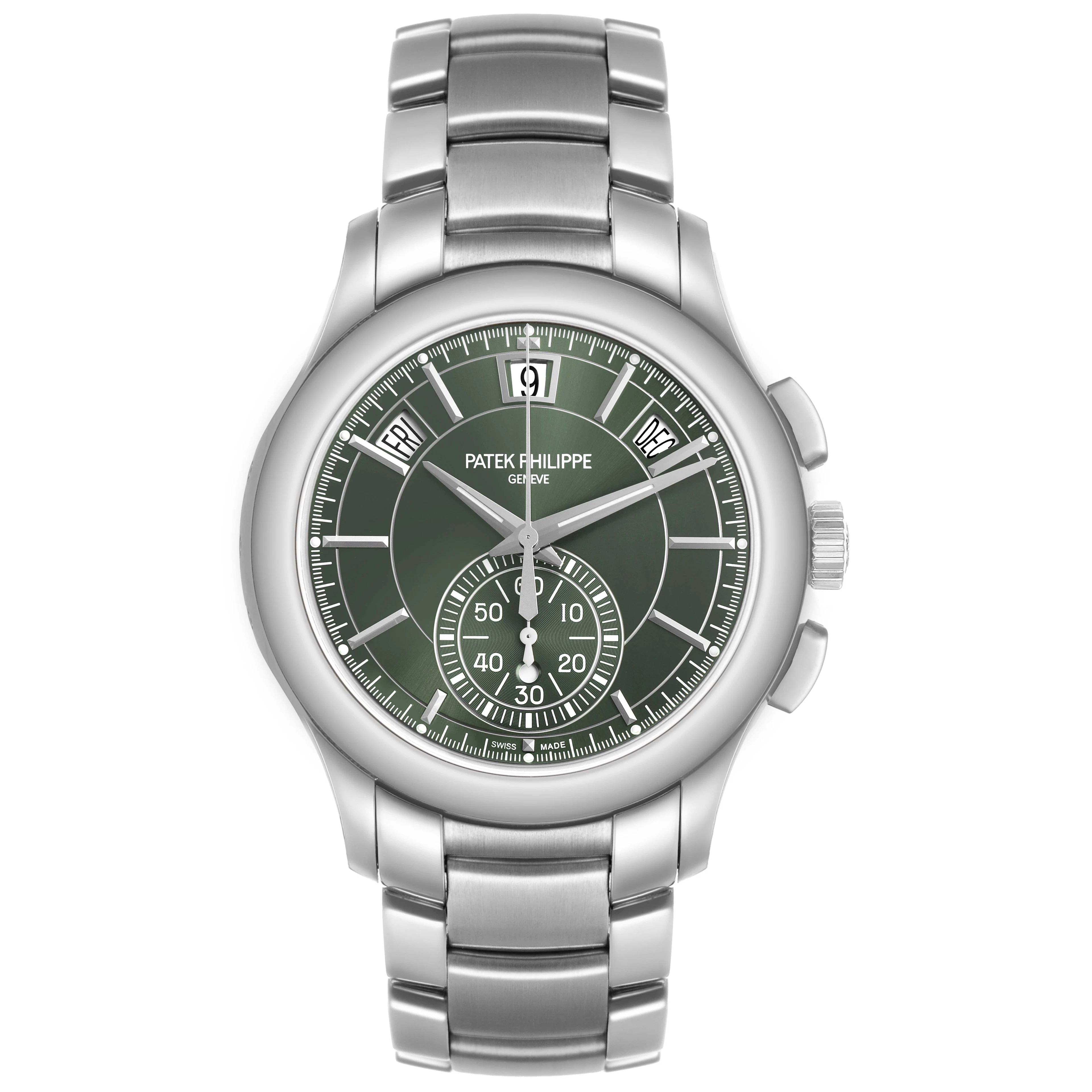 Complications (Reference 5905/1A-001). A 40mm stainless steel automatic