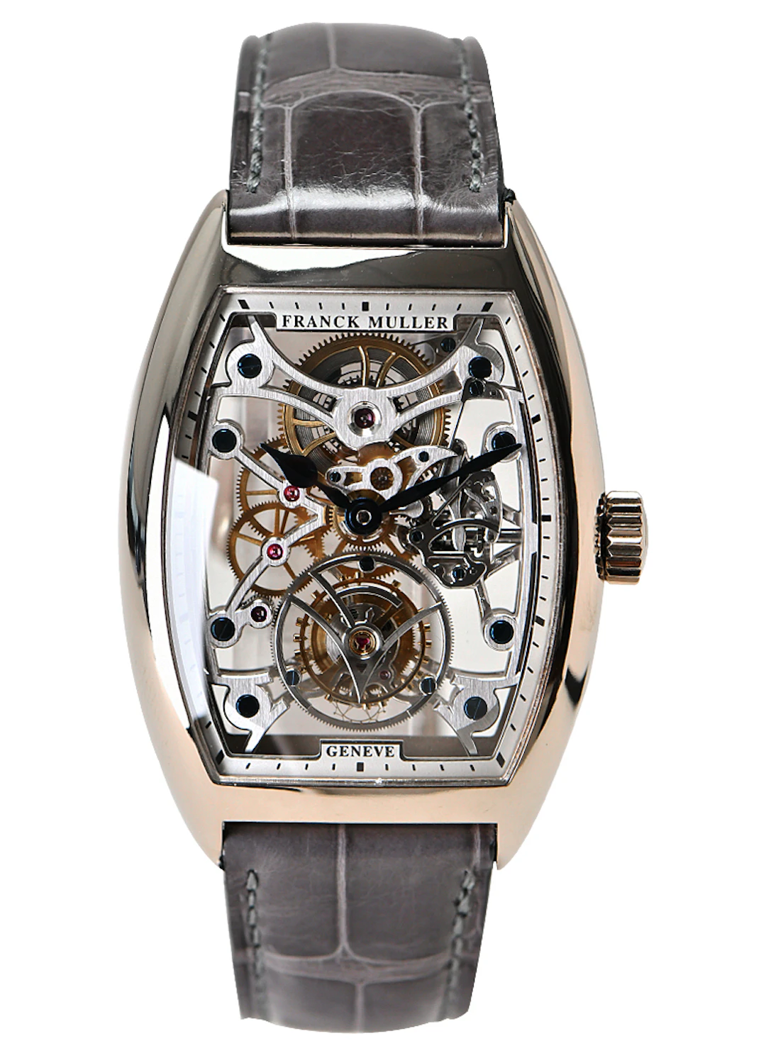 Cintree Curvex (Reference 7880 T SQT). A 39.6mm white gold manual