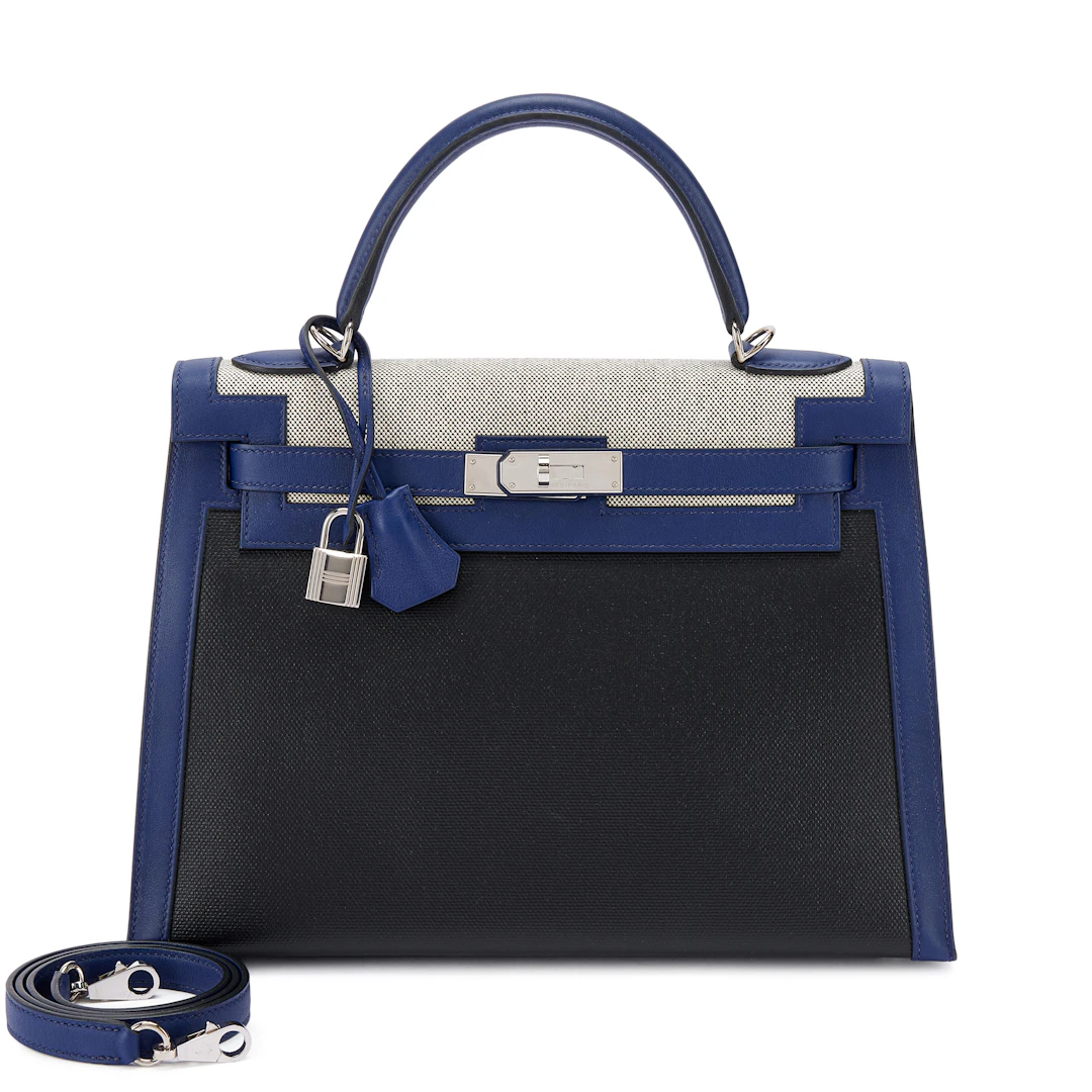 Bleu Saphir Swift, Ecru Toile H and Black Toile H Berline Kelly 32